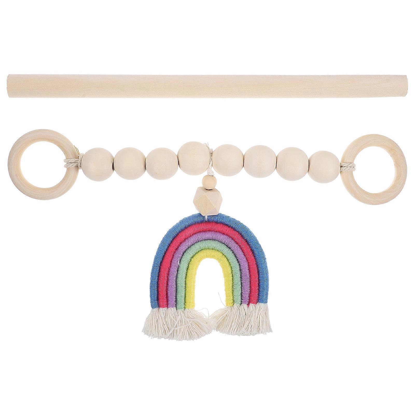Decorative Curtain Holder Rainbow Tassel Beads Tieback 4Sets