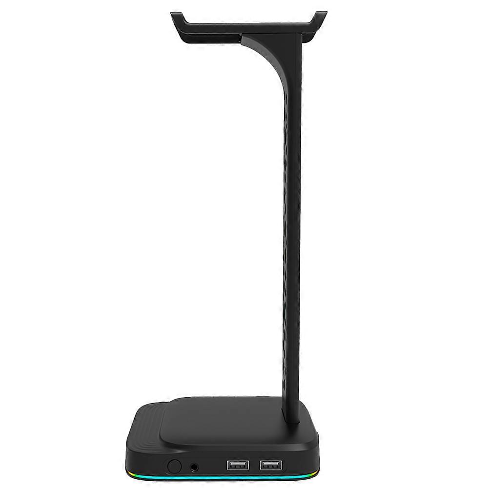 Headset Holder for Desk LED Headphone Stand Multipurpose Black