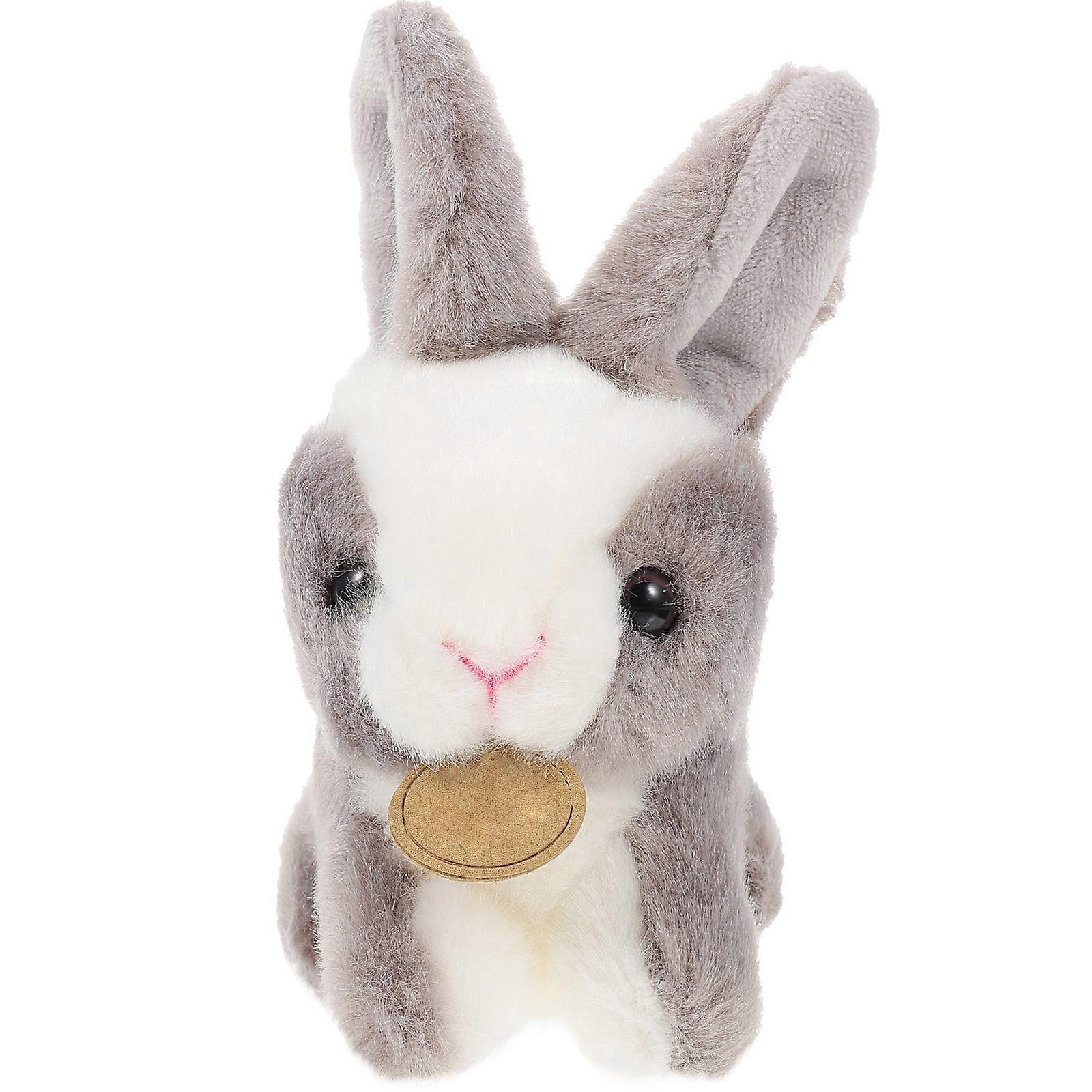 Stuffed Bunny Key Chain Plush Rabbit Doll for Decoration 3Pcs