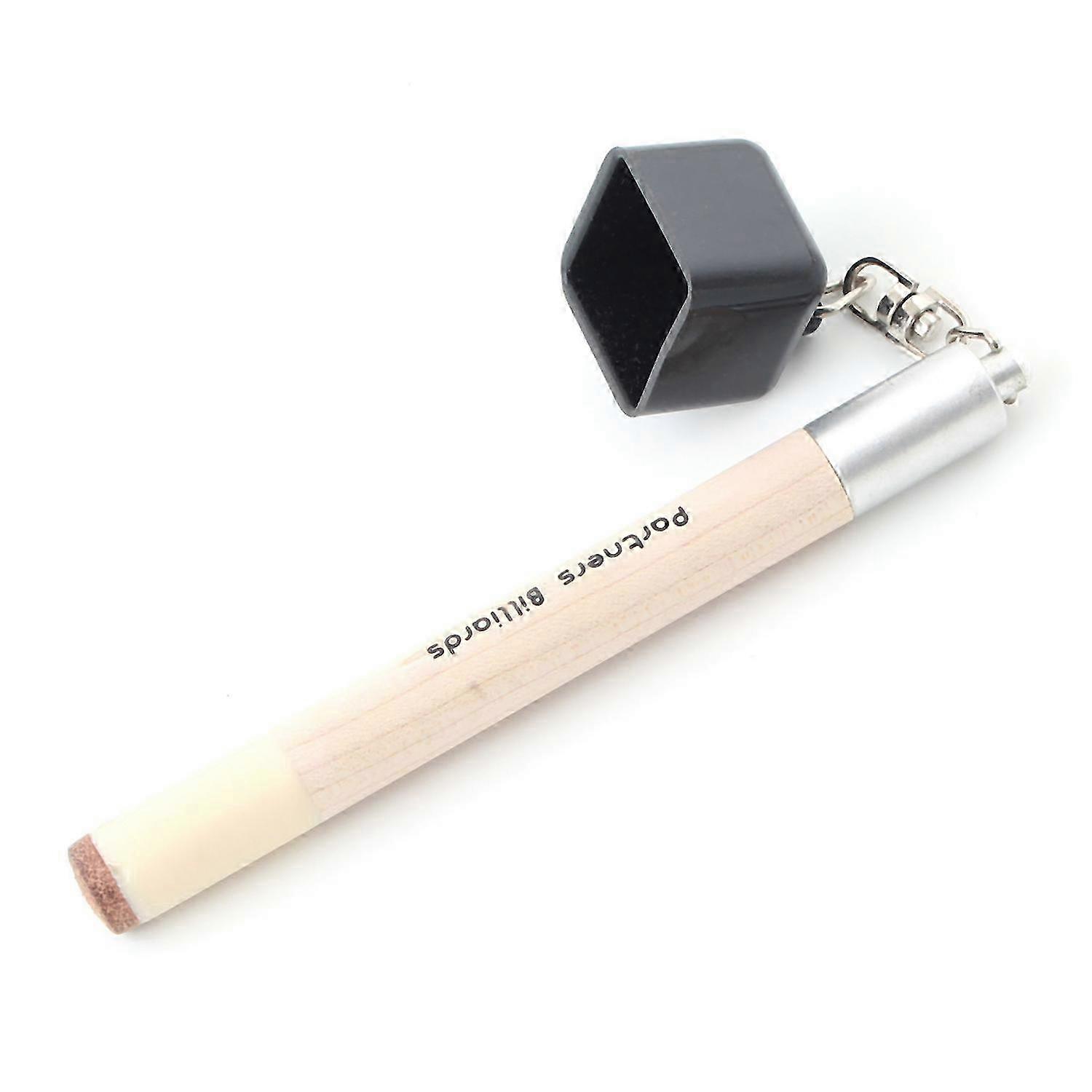 2 σε 1 Pocket Chalk Holder Prep Stick Billiard Snooker Pool Cue Tip Tool