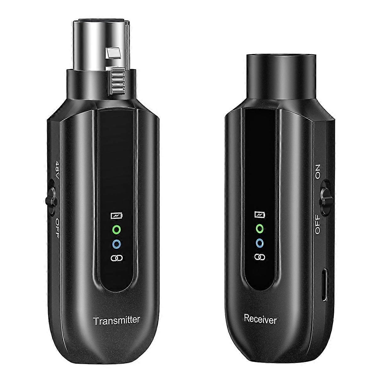 Wireless Microphone Converter 2.4G XLR Wireless Microphone System mitter and Receiver for Dynam