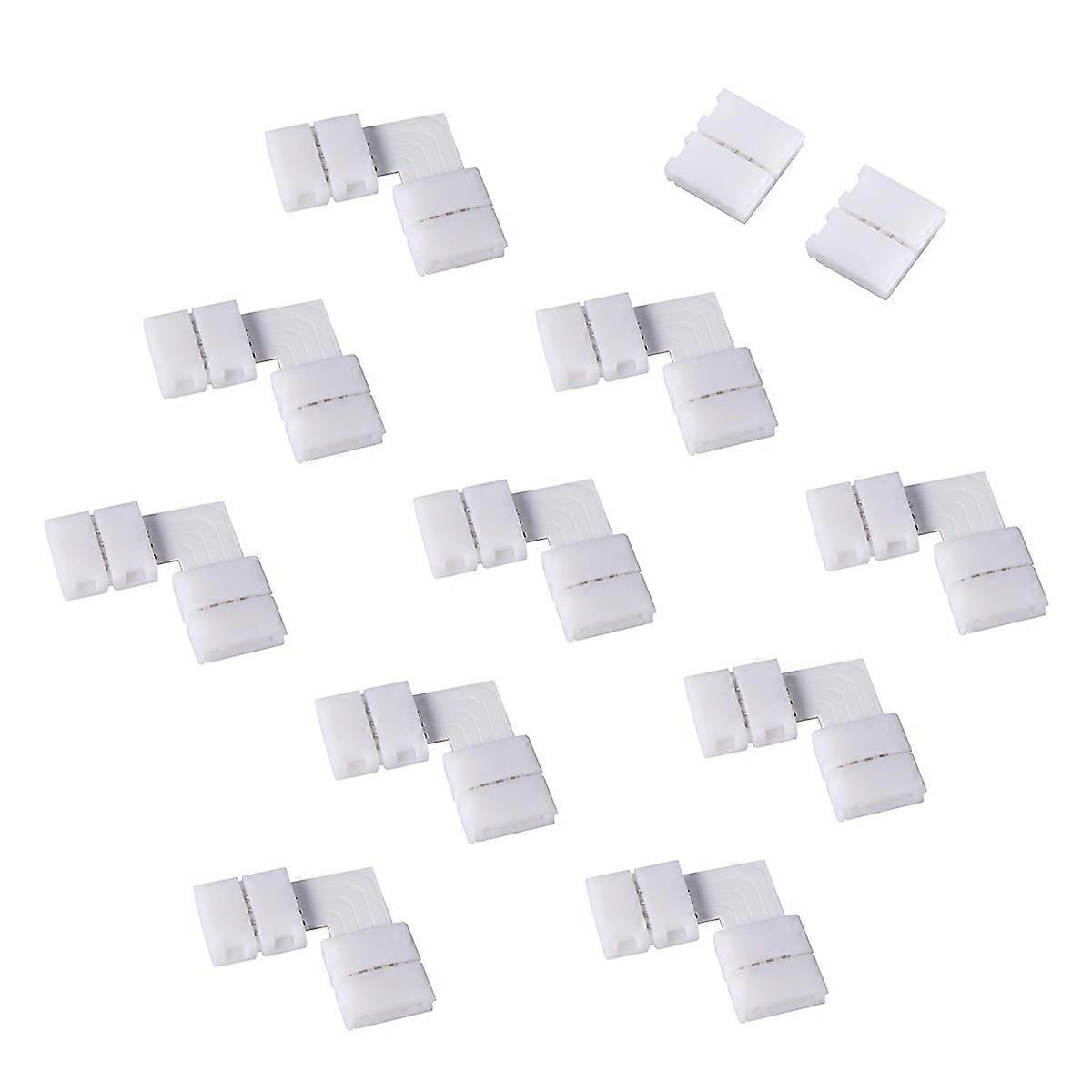 LED Light Strip Corner Connector L Shape for Light Strip Use 10Pcs Set