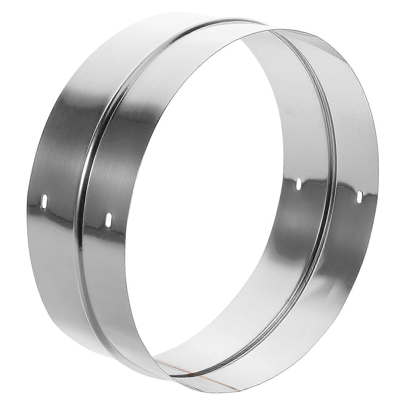 Duct Coupler Range Hood Pipe Coupling for Ventilation System 2Pcs Stainless Steel