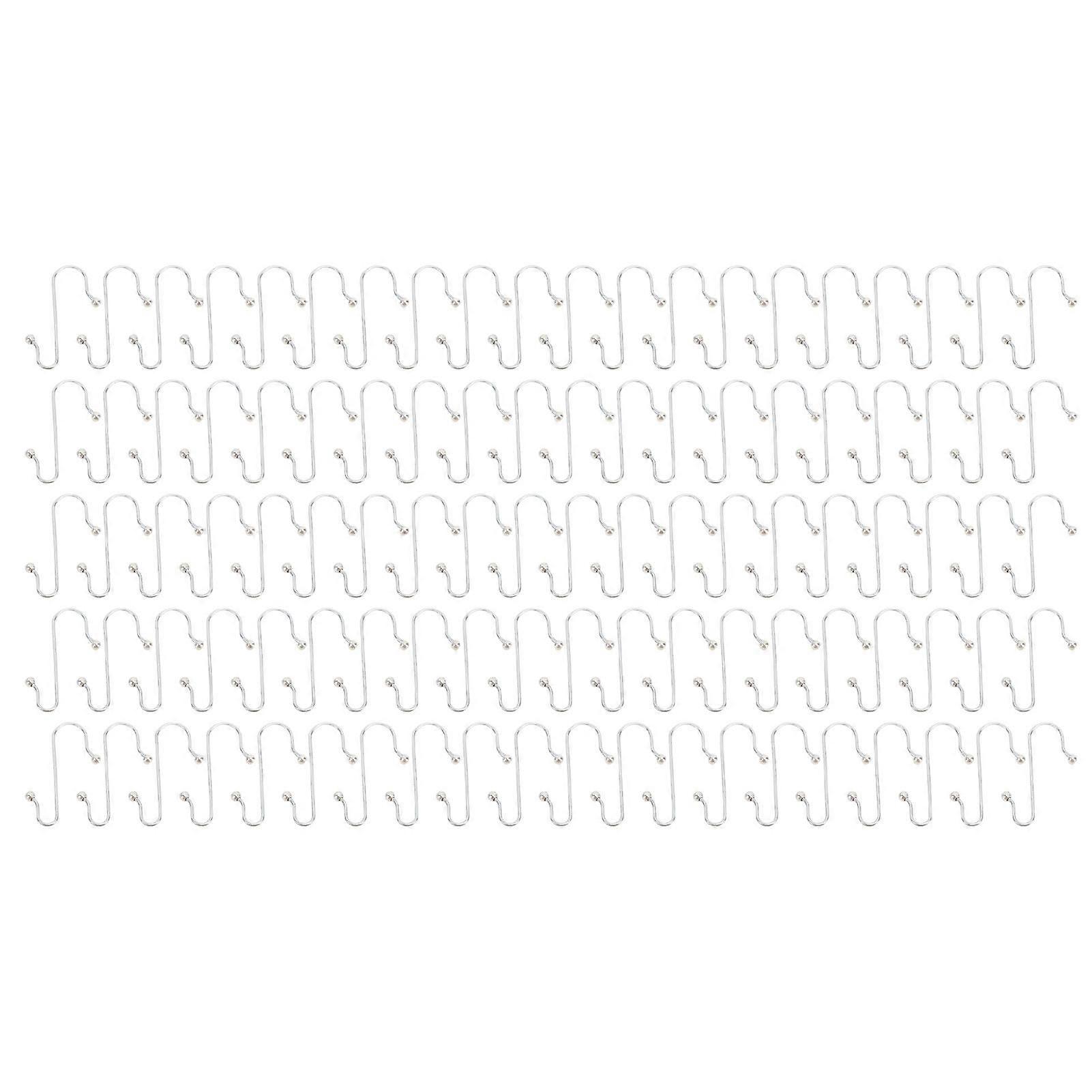 100pcs Stainless Steel Hooks Multipurpose Hanging S Shape Hooks Decoration Hangers for Christmas Tree Ornament