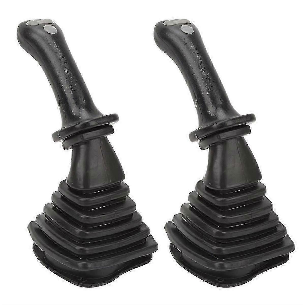 2Pcs 3 Button Excavator Joystick Handles with Dust Cover for Doosan Edition 530