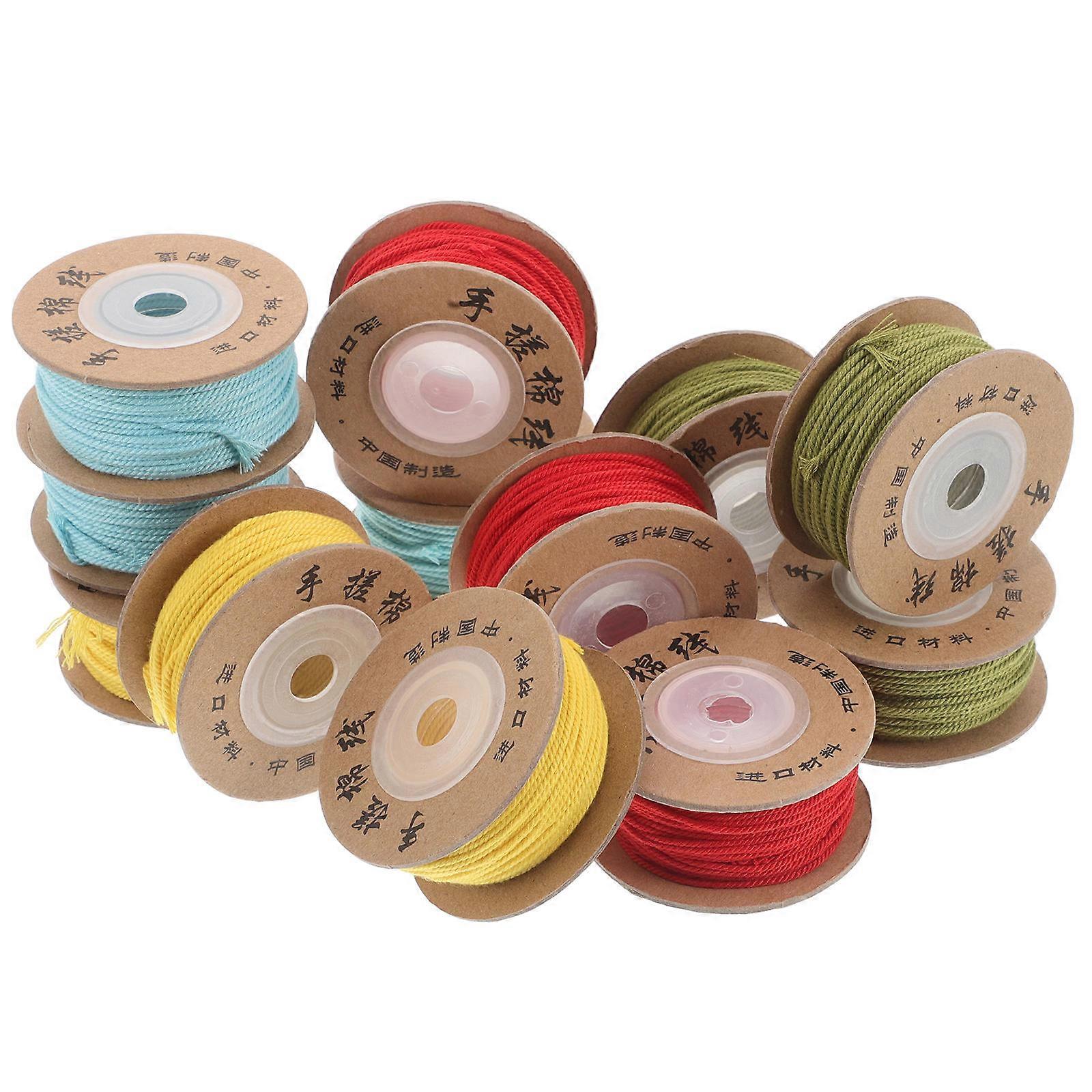 Jewelry Cotton String for Bracelets 60Pcs Cotton Cord Hand Knitting Thread