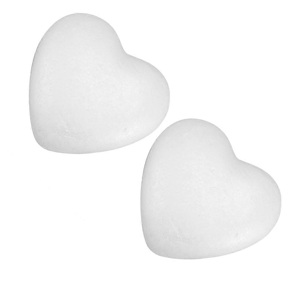 Foams DIY Decor Heart-Shaped Foams Crafts for Decor 2Pcs