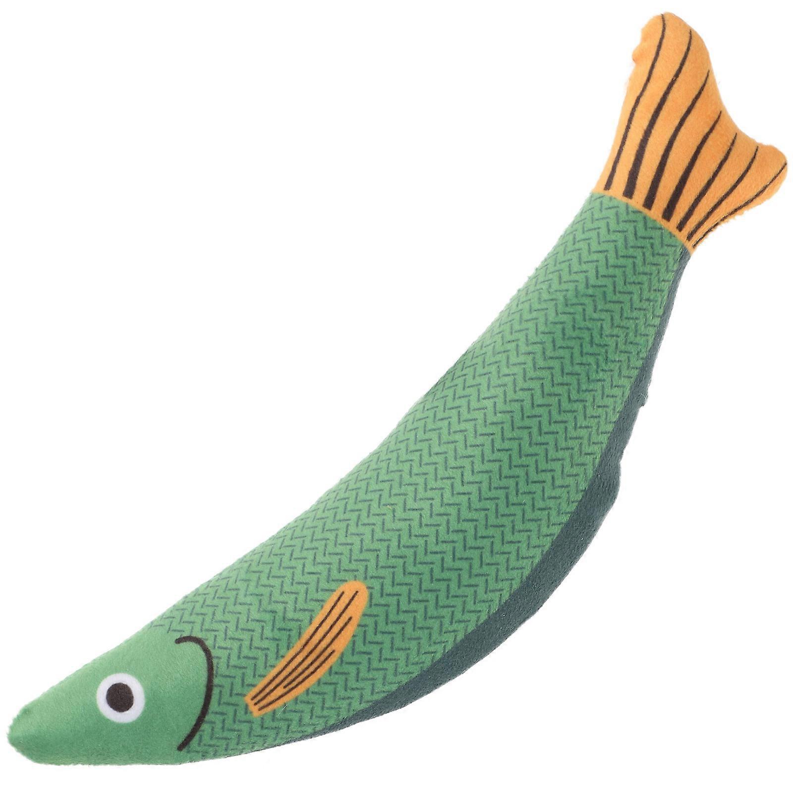 Plush Catnip Toy Cat Fish Toy for Cat Play 2Pcs with Cute Fish Design