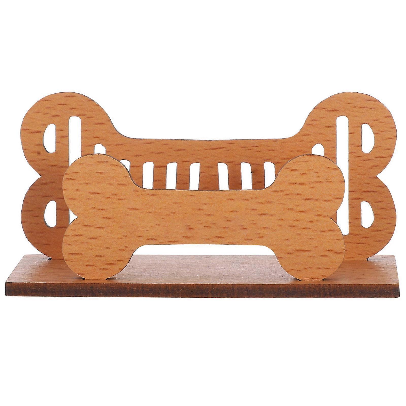 Office Business Card Organizing Rack 3Pcs Compact And Practical Wooden Storage Designed For Conferences