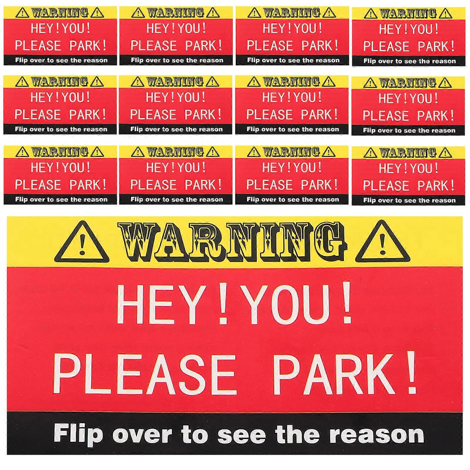 Funny Parking Violation Cards For Cars Humorous Warning Notes Suitable For Private Vehicles 9.00X5.00X0.10CM Convenient Use 400 Pcs