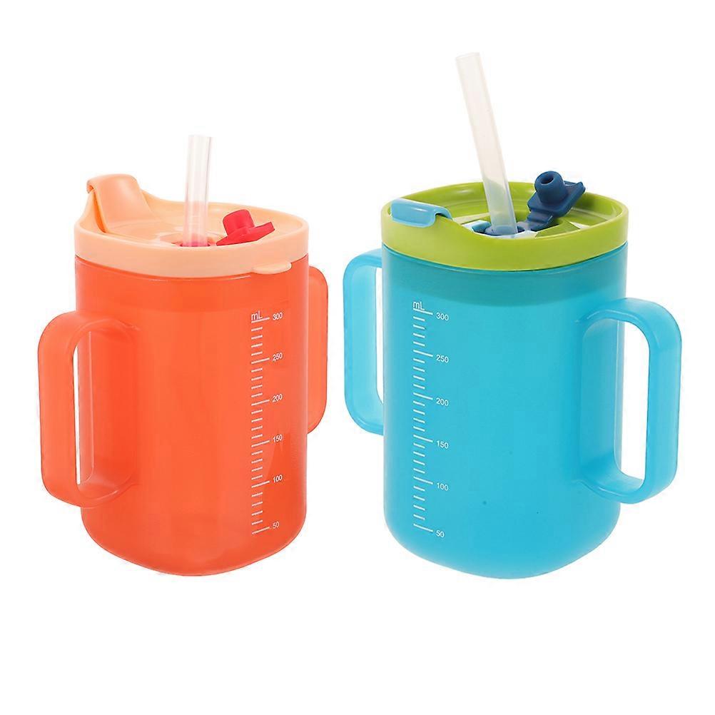 Toddler Cups Spill Proof 10 Pcs Assorted Color Ergonomic Design For Infants Daily Hydration With Convenient Straw Drinking Function