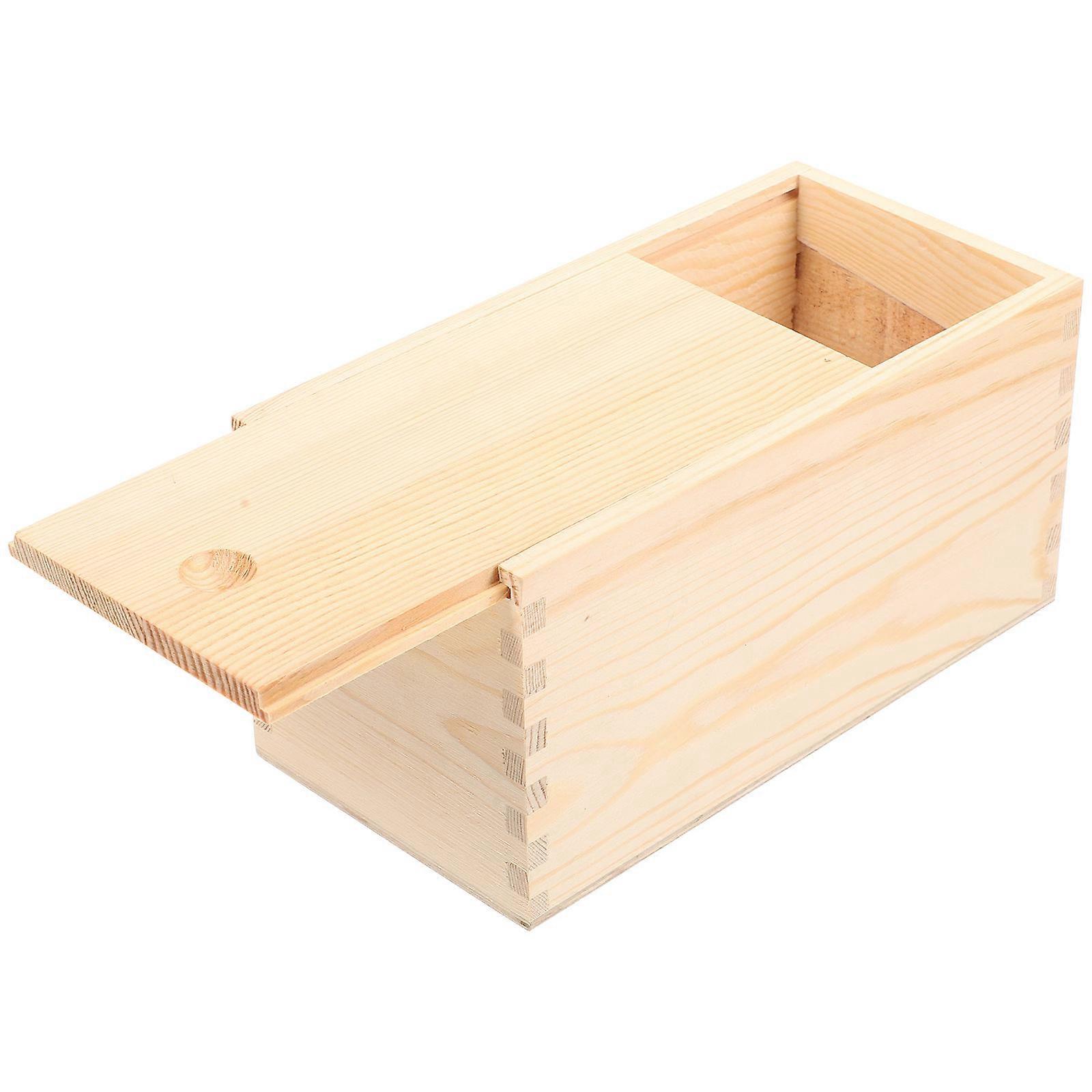 Wood Jewelry Box Vintage Wood Storage Case for Jewelry Supplies 3Pcs
