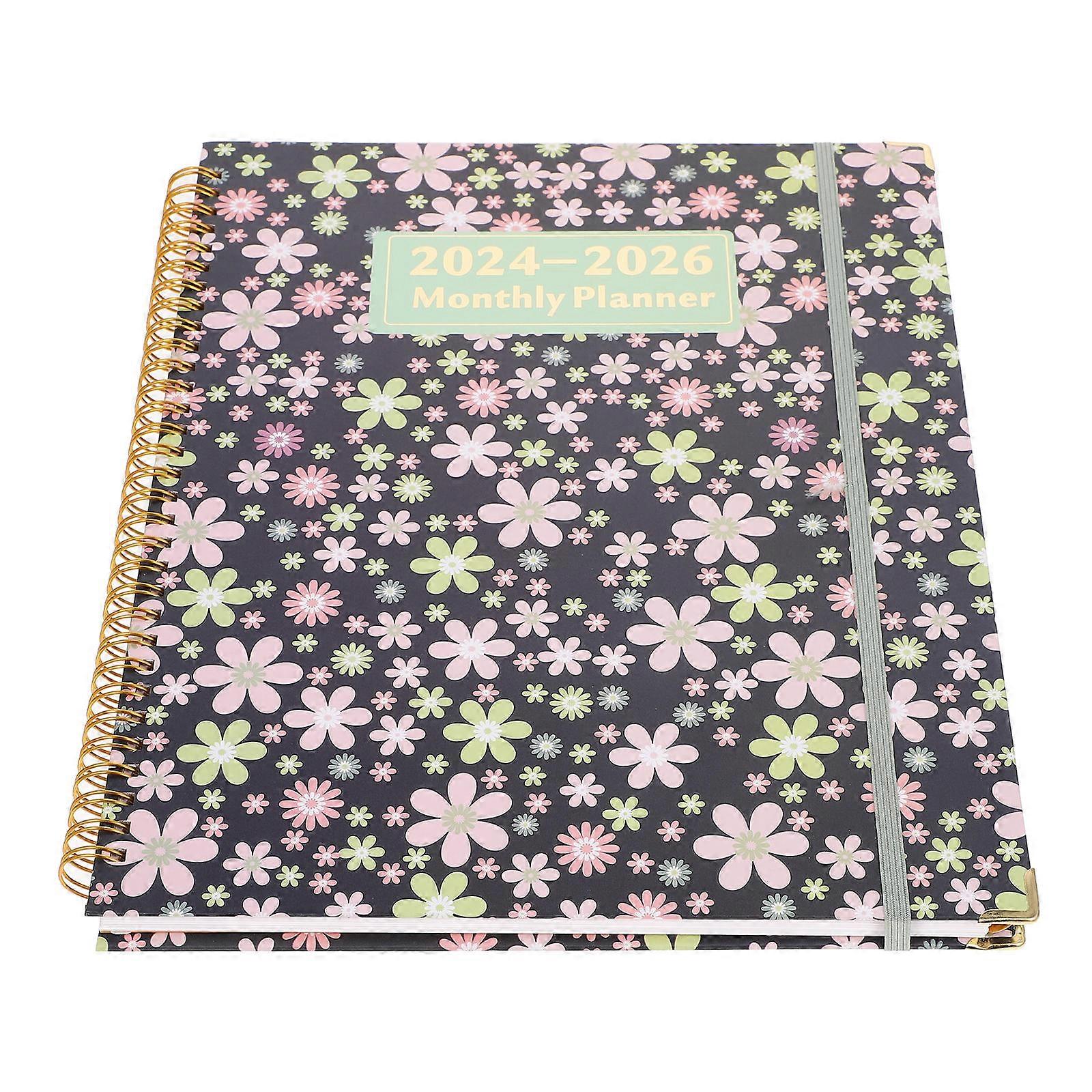 Task Management Planner Notepad 2024-2026 With Multi Color 29.00X23.00X1.50CM 2Pcs Compact and Portable