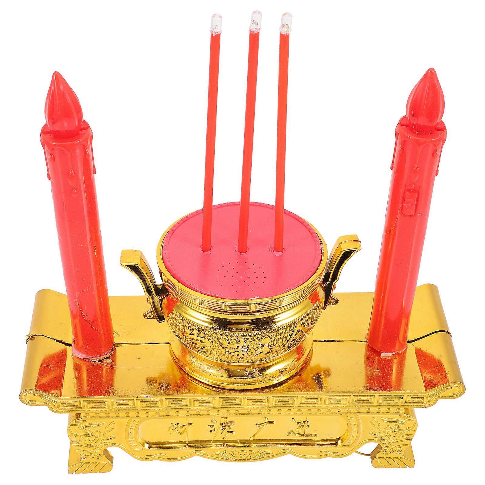 Assorted Color Worship Electric Candle Lamp 2Pcs LED Candle Lights