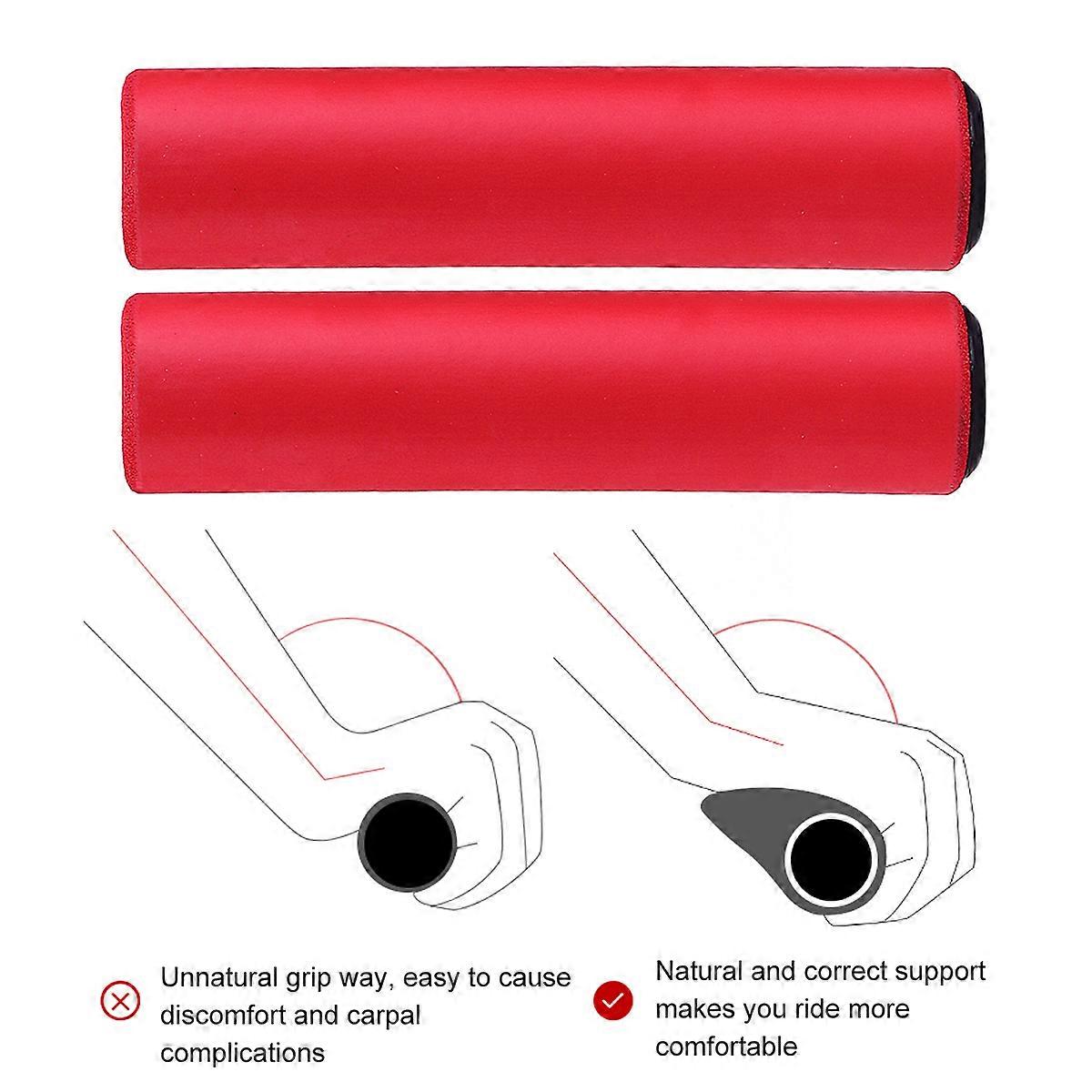 כיסוי ידית בלם שיפור אחיזה סיליקה ג'ל כיסוי ידית כידון אוניברסלי סט 1