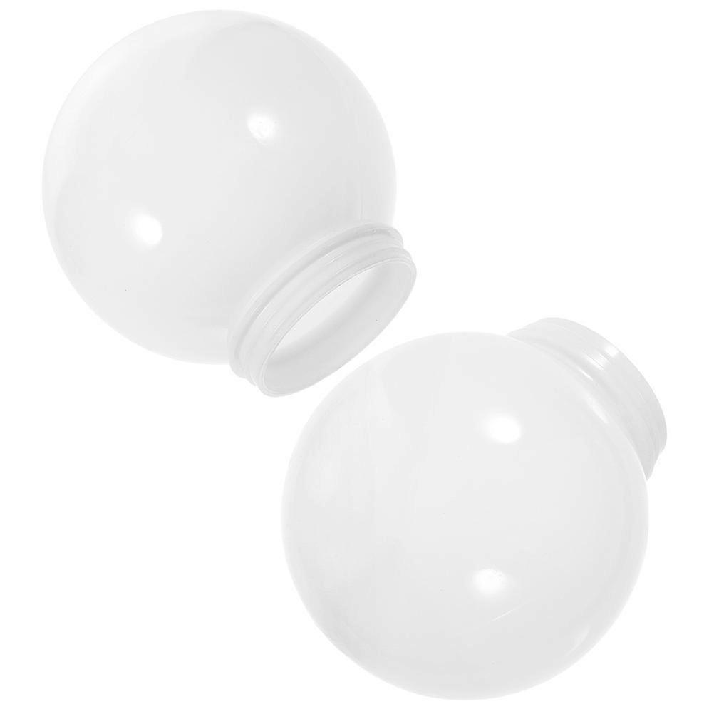 Ball Globe Lamp Shade Acrylic Replacement for Outdoor 2Pcs Set