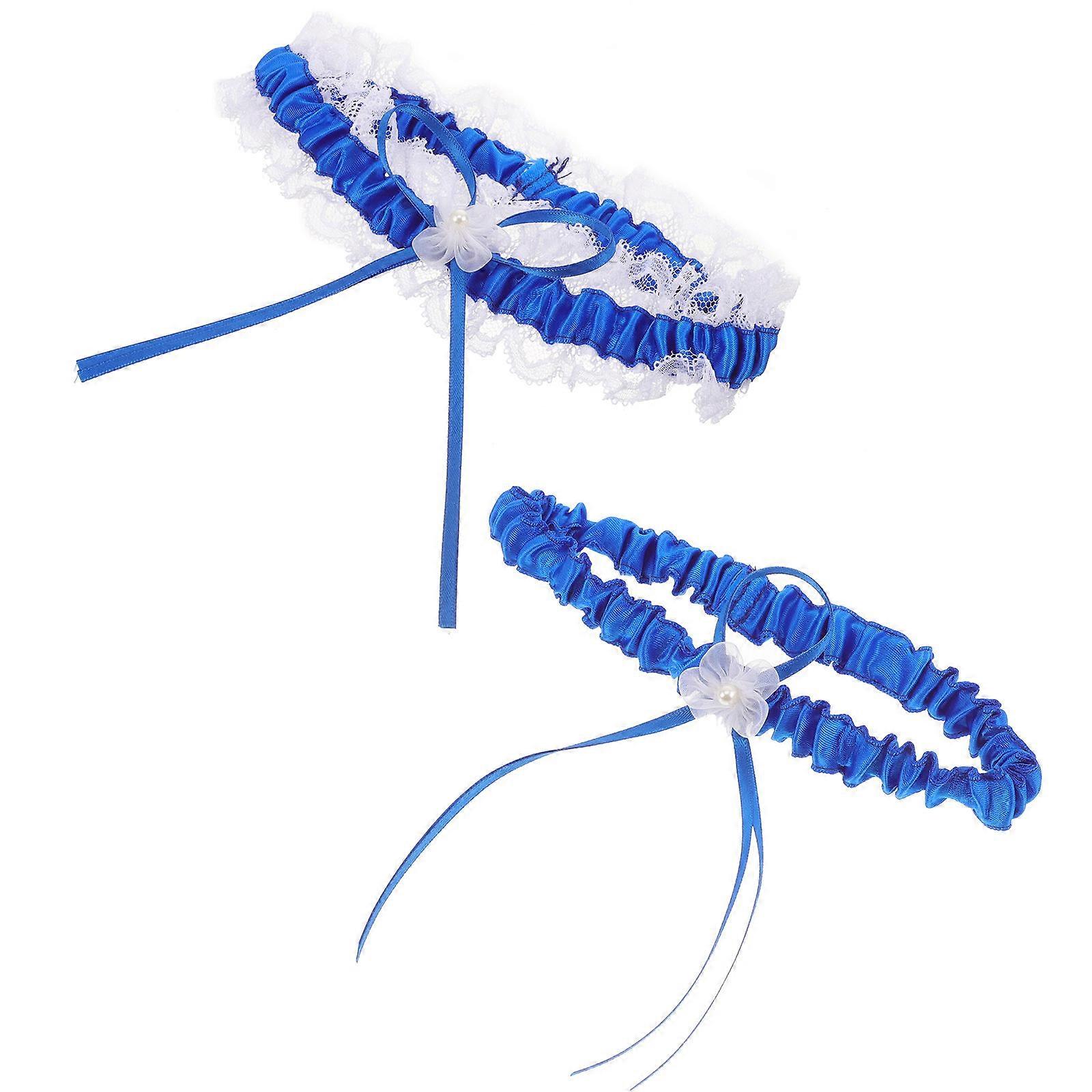 Beautiful Lace Wedding Garters For Women Ideal For Wedding Party Adjustable Ring Design 2Pairs