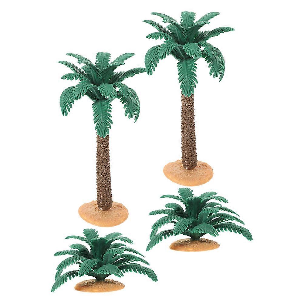 PVC Miniature Palm Tree Model for Decoration 20Pcs Artificial Trees