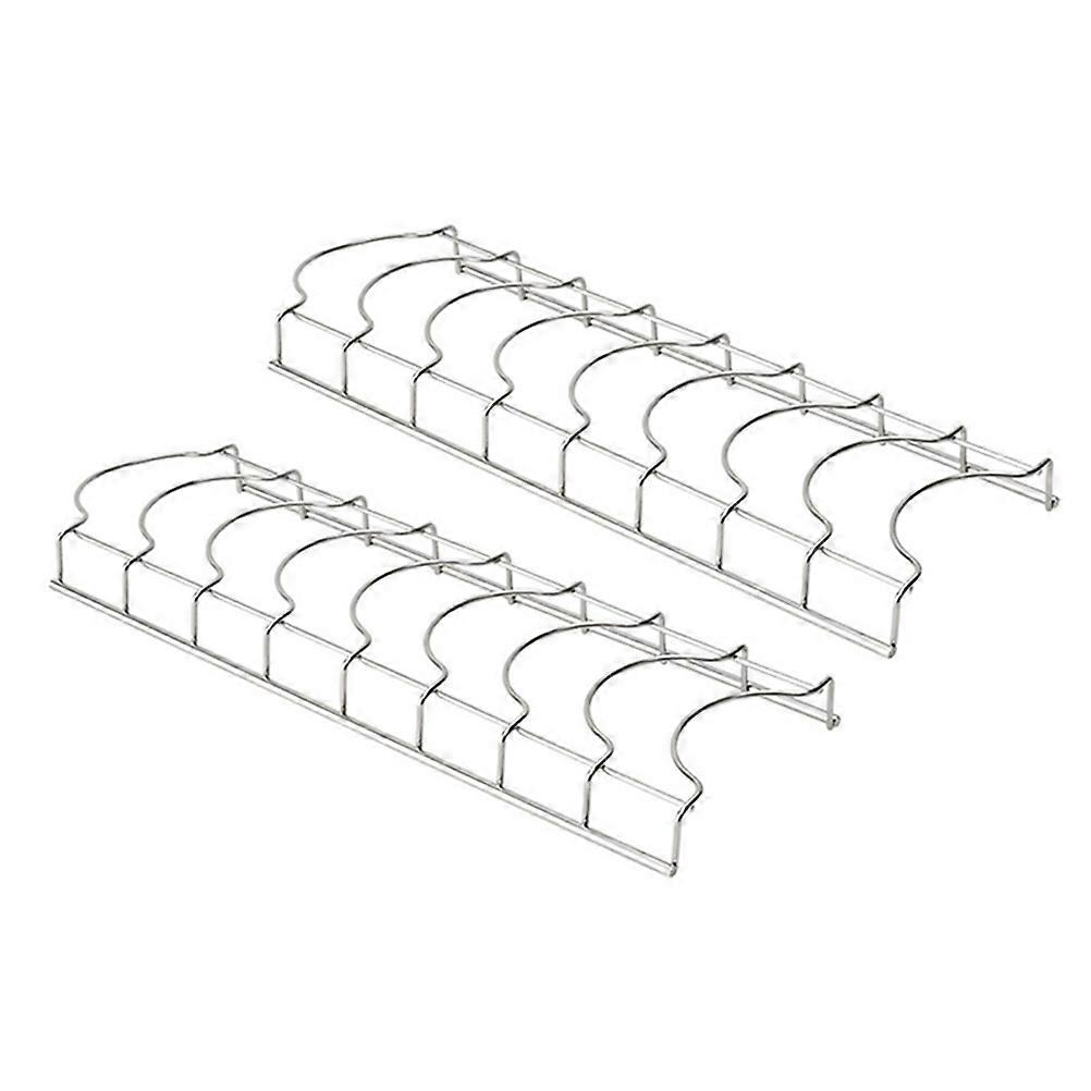 Kitchen Storage Holder Stainless Steel Simple Dish Drainer 4Pcs