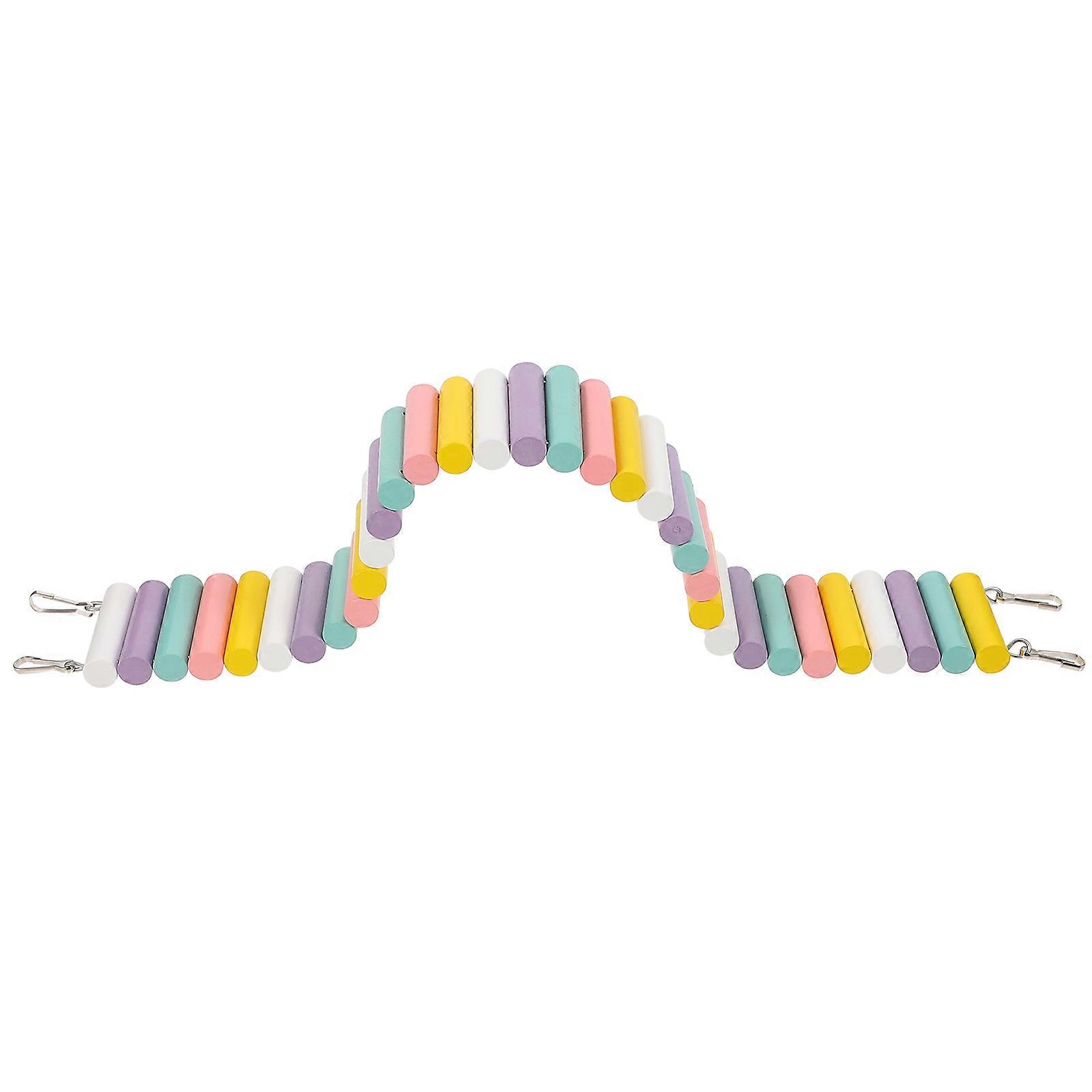 Gerbils Ladder Toy for Climbing with Hook 3Pcs Hamster Cage Accessory