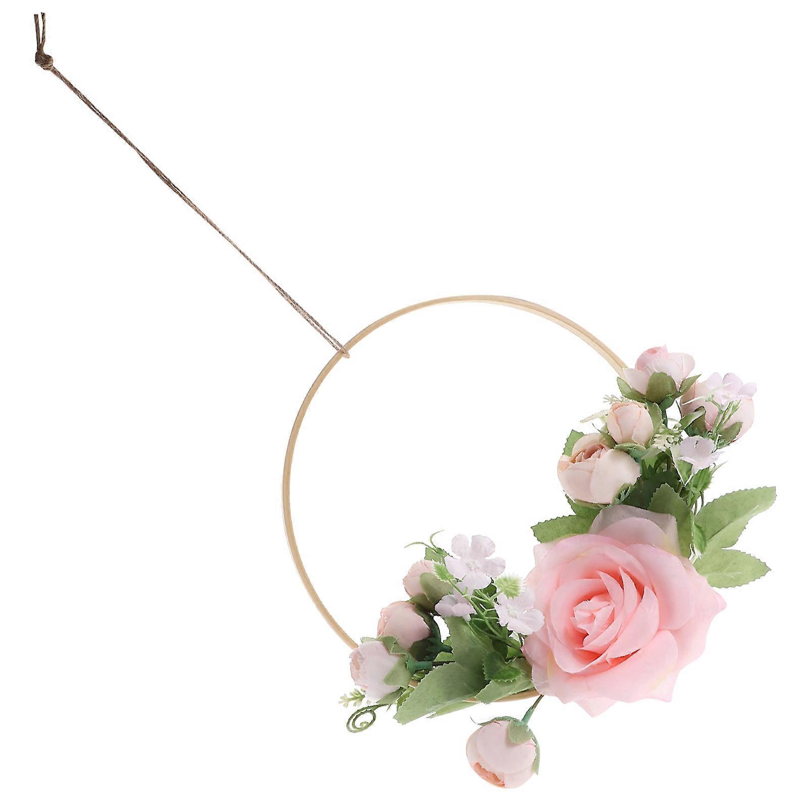 5Pcs Multi Artificial Flower Wreath for Front Door Hanging Decoration