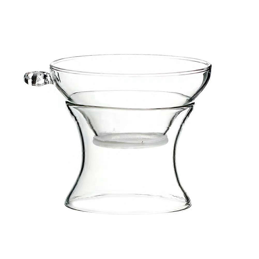 Convenient Mini Strainer Kitchen Tea Filter Useful for Teapot and Coffee Maker Transparent Glass 2 Sets
