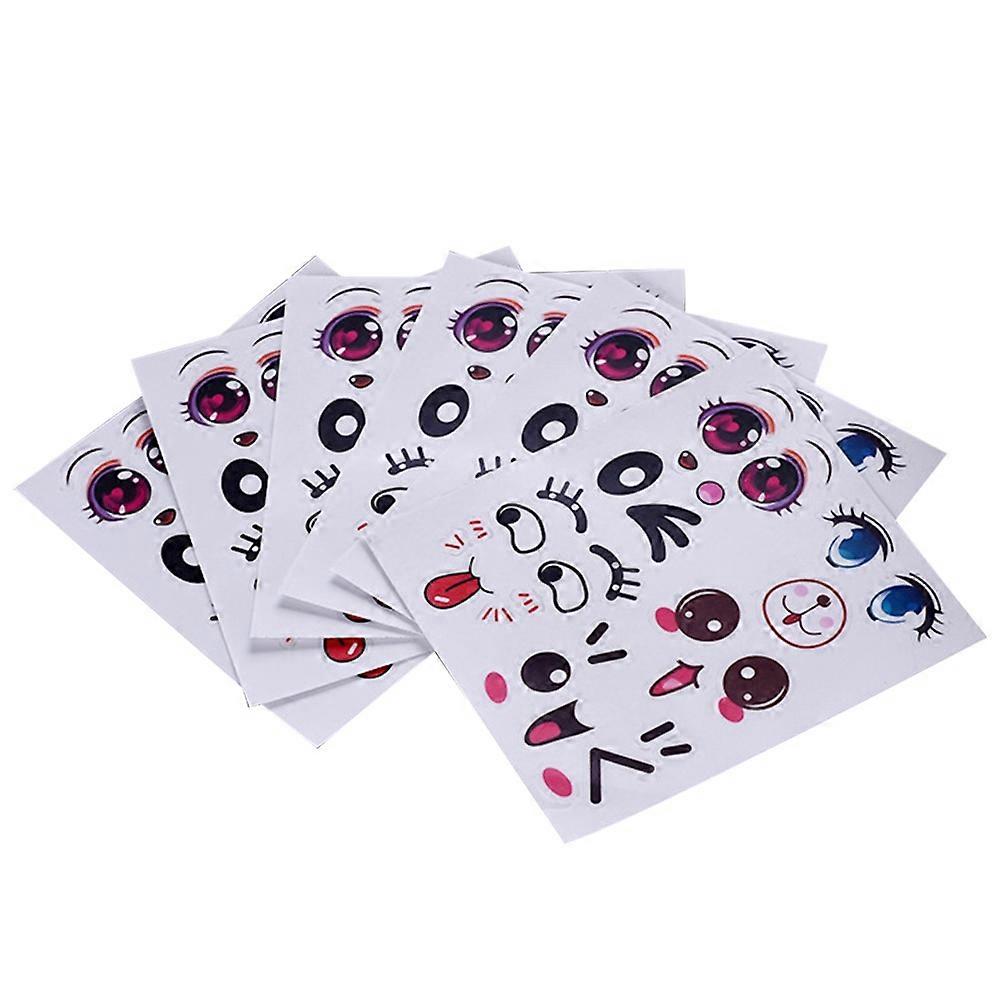 Fruit Stickers 60 Sheets for Decor Funny DIY Smile Face Expression Set