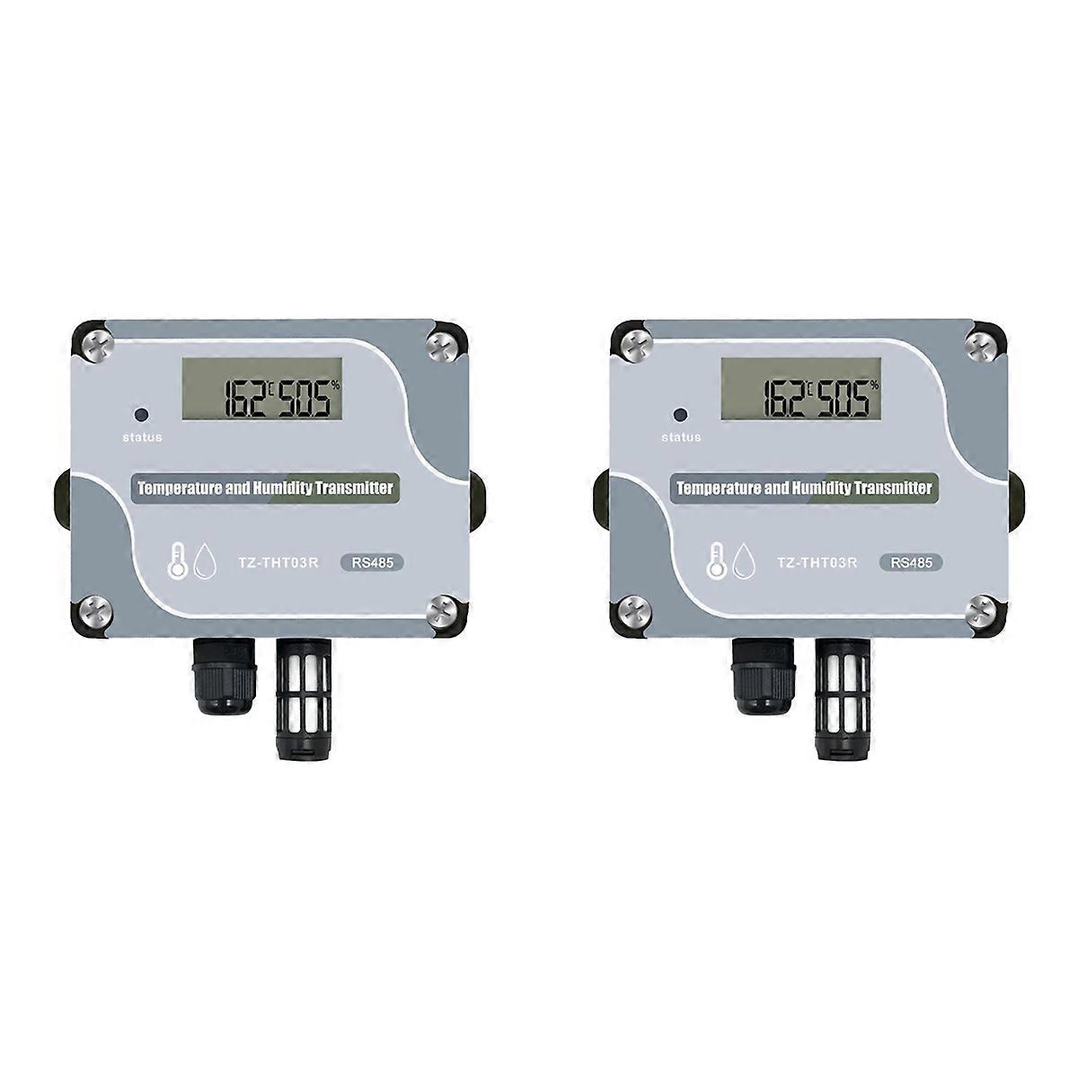 2X RS485 Temperature Humidity Sensor Modbus RTU Temp Sensor Digital Industrial Temp and Humidity Tra