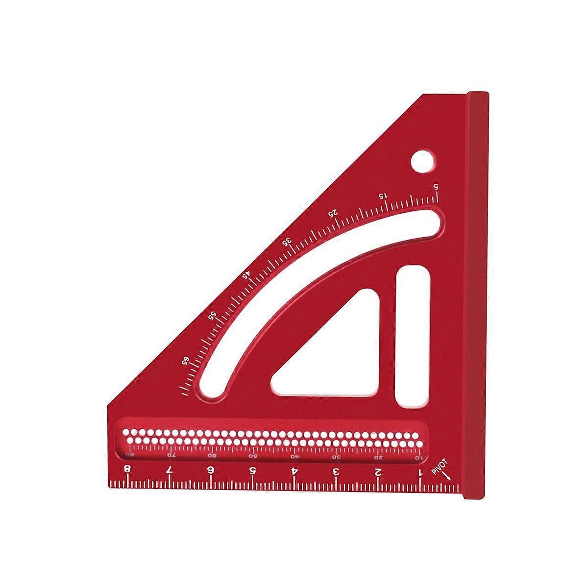 Multi-Angle Measuring Ruler, Square | High Precision Woodworking Square Ruler 5-65 Degree, Aluminum Alloy Triangle Ruler, Carpenter Scribing Tool