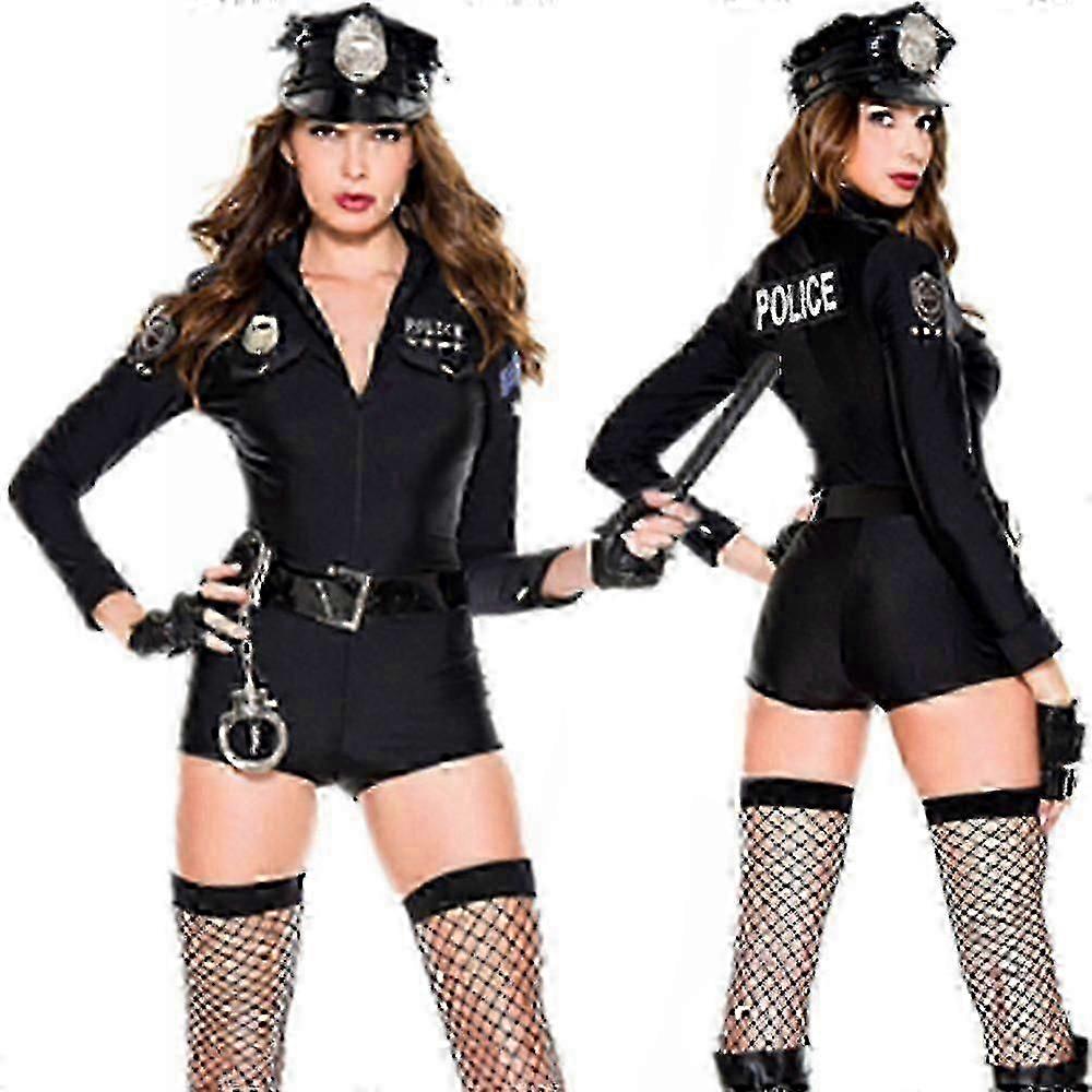 Απόκριες Κοστούμια για Γυναίκες - Ενήλικες Αστυνομικός Κοστούμι Αστυνομικός Στολή Φανταχτερό φόρεμα Στολή Cosplay
