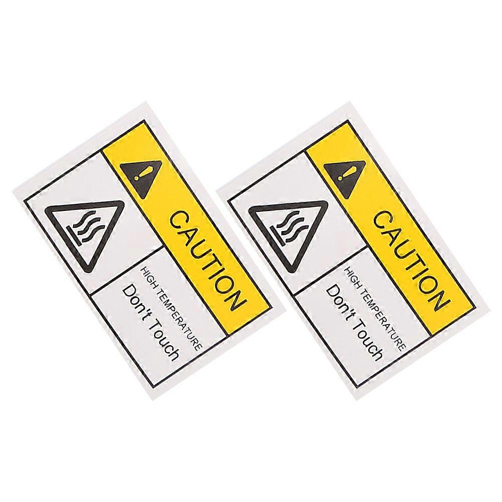 Safety Warning Hot Surface Labels for Mechanical Use 4 Sheets Decals