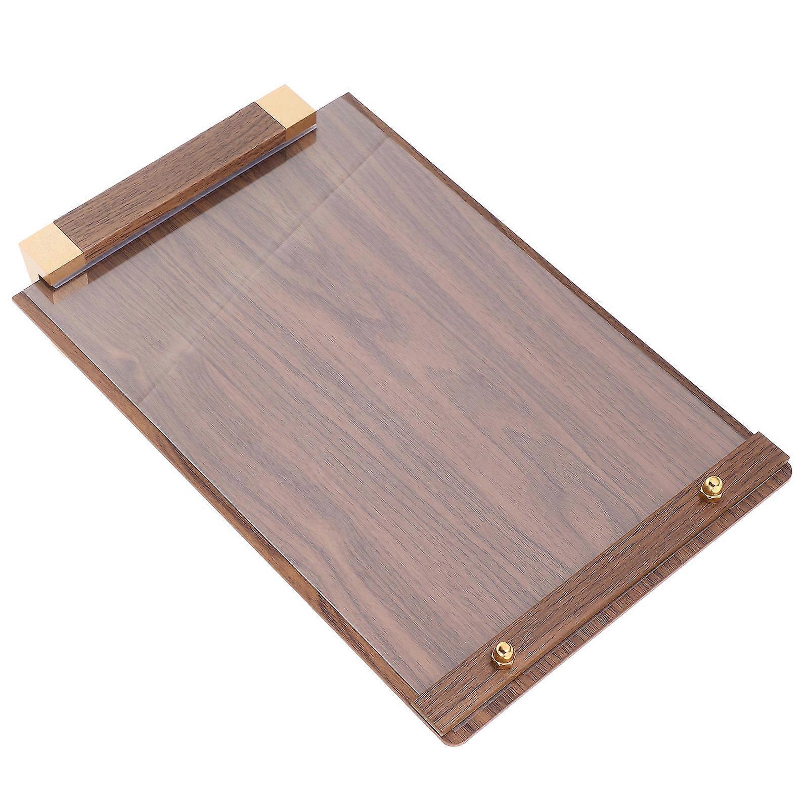 Award Plaque Wood Display Stand for Certificate Holding 2Pcs Set