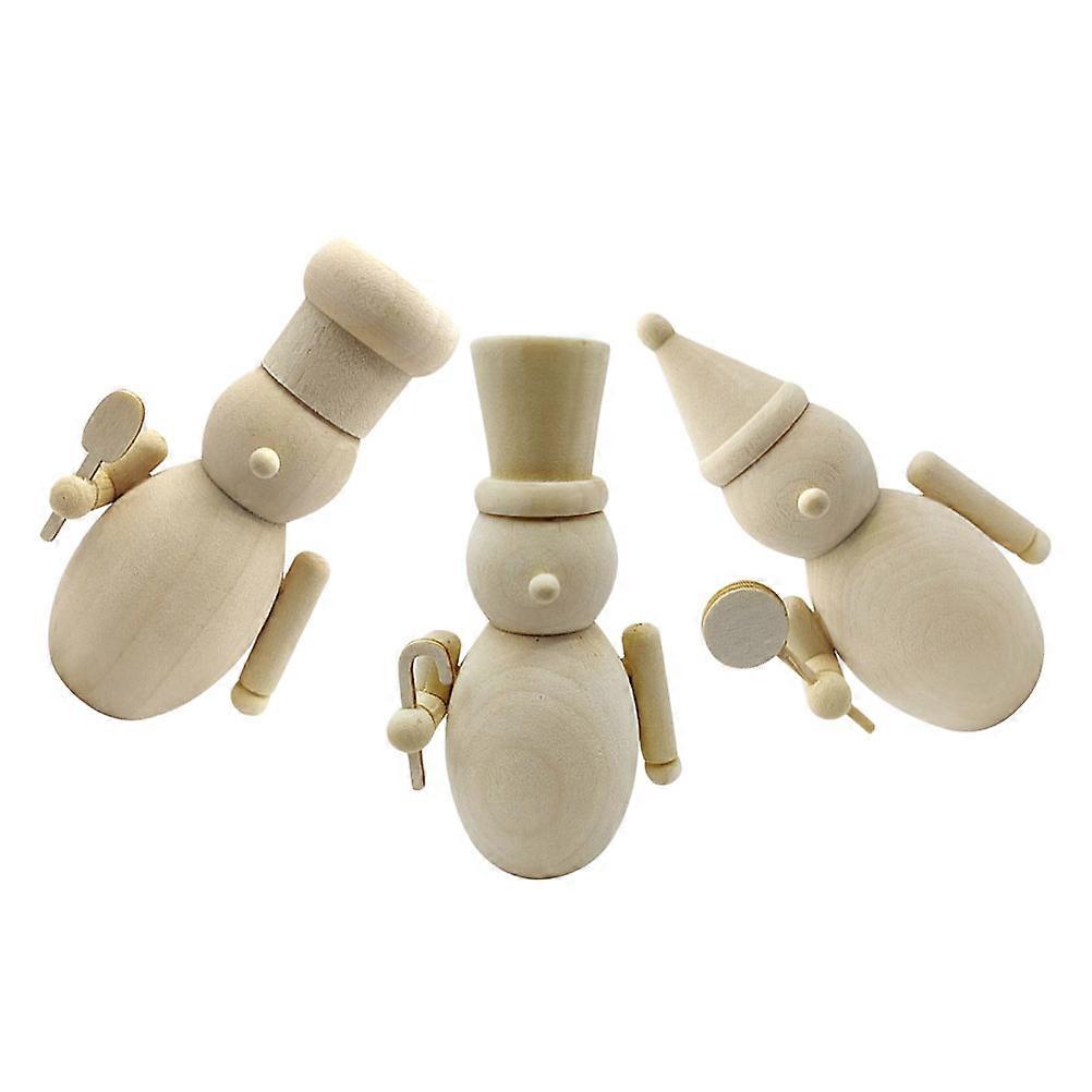 12Pcs Wooden Nutcracker Figures for Christmas DIY Decoration