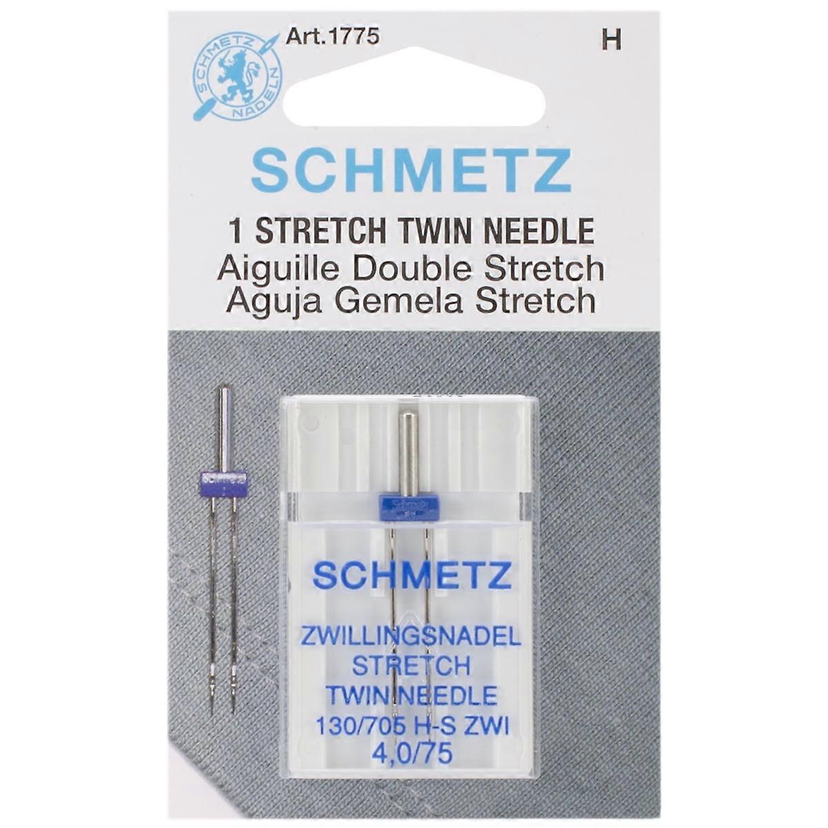 Schmetz Stretch Twin Machine Needle-Size 4.0/75 1 Per Pkg