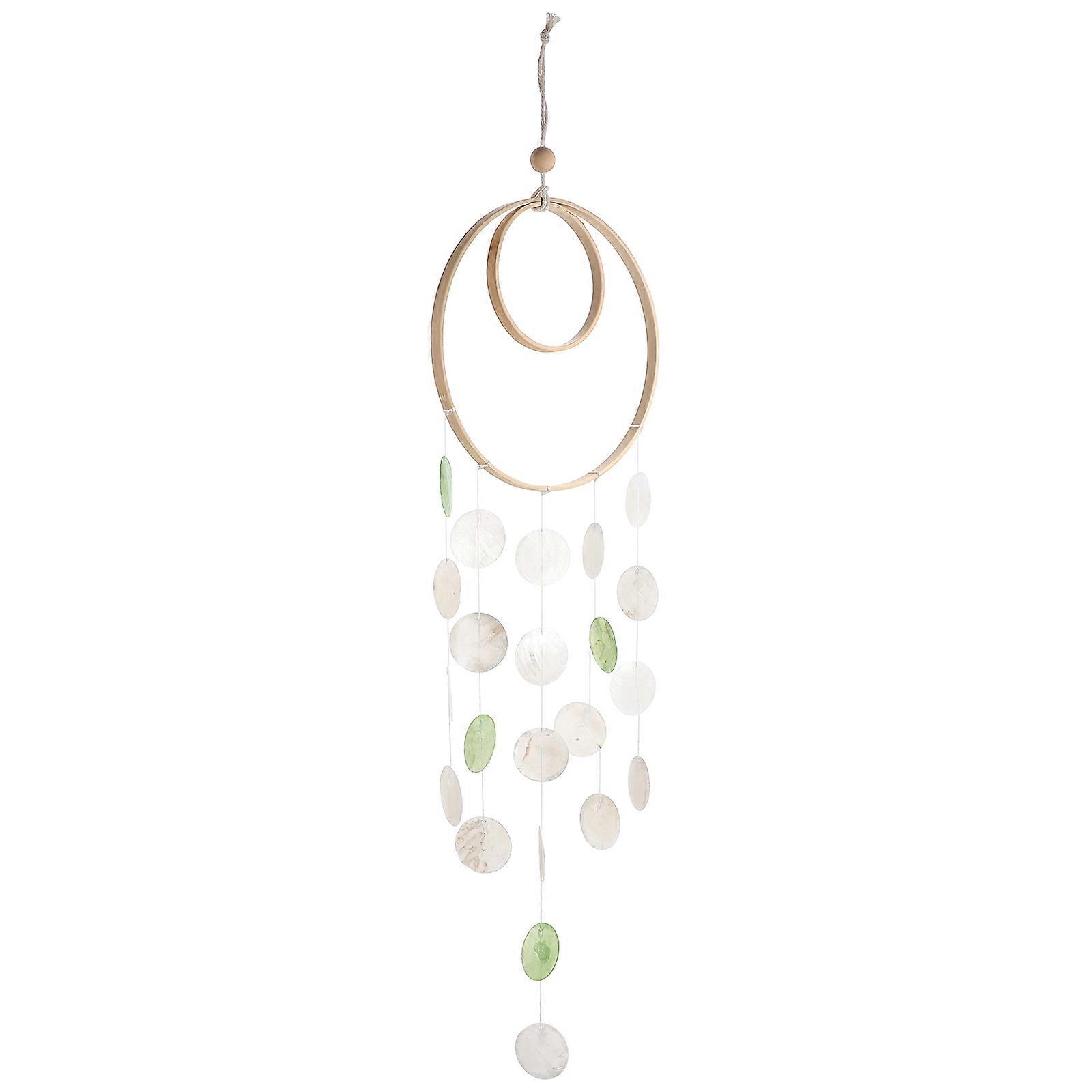 Creative Shell Wind Chime Decorative Hanging Wind Chimes 2Pcs for Home