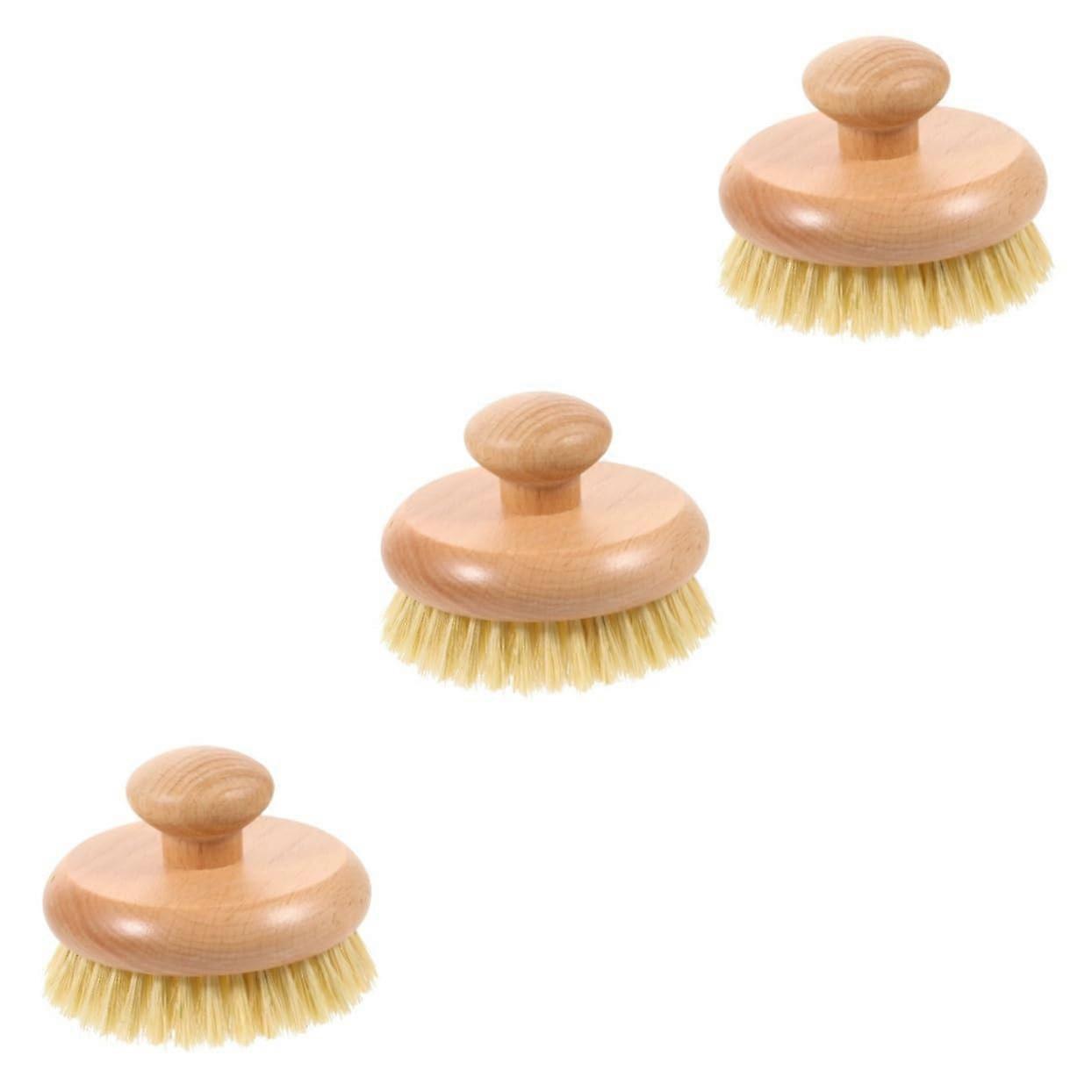 Shower Brush 3Piece Set Bath Cleaning Tools Bath Scrubber Bathroom Accessory