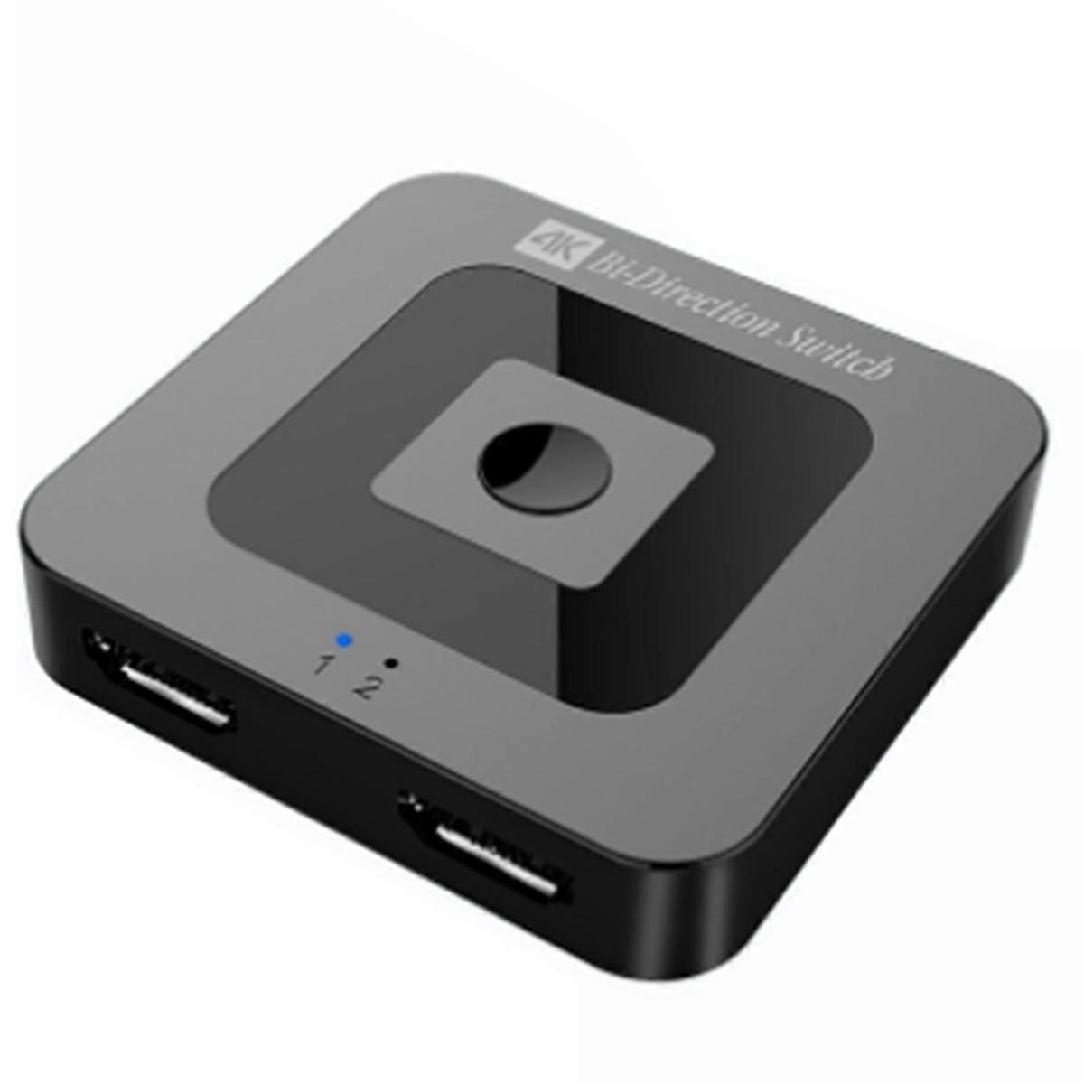 Splitter Bi-Direction Switch 4K 60Hz 2 in 1 Out for TV Cable Monitor Projector 2.1 Switch Switcher