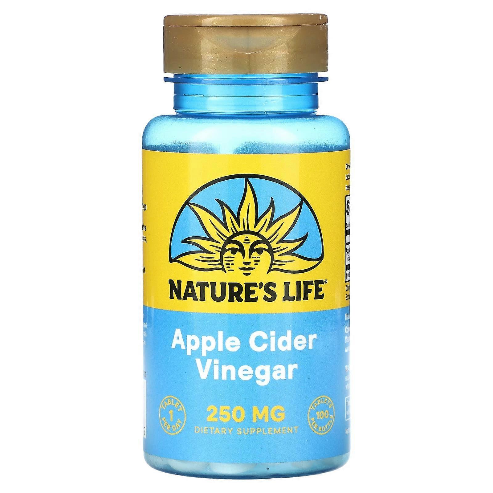 Apple Cider Vinegar, 250 mg, 100 Tablets