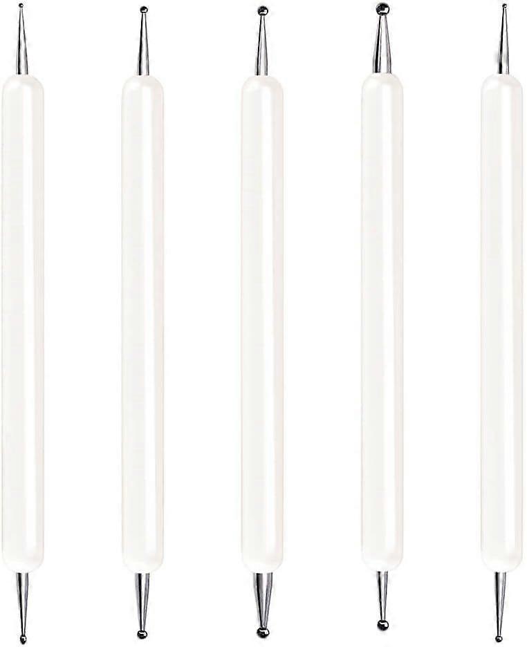 Selizo 5 Pcs Embossing Stylus Set with Different Size Double End Tracing Dotting Tool Stylus for Carbon Transfer Paper Mandala Rock Painting Pottery C