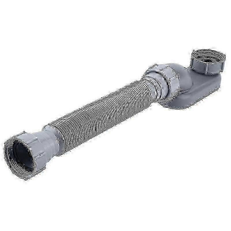 Low Profile 1 1/2 P Trap - Flexible Bathtub Shower Drain Pipe for Bathrooms