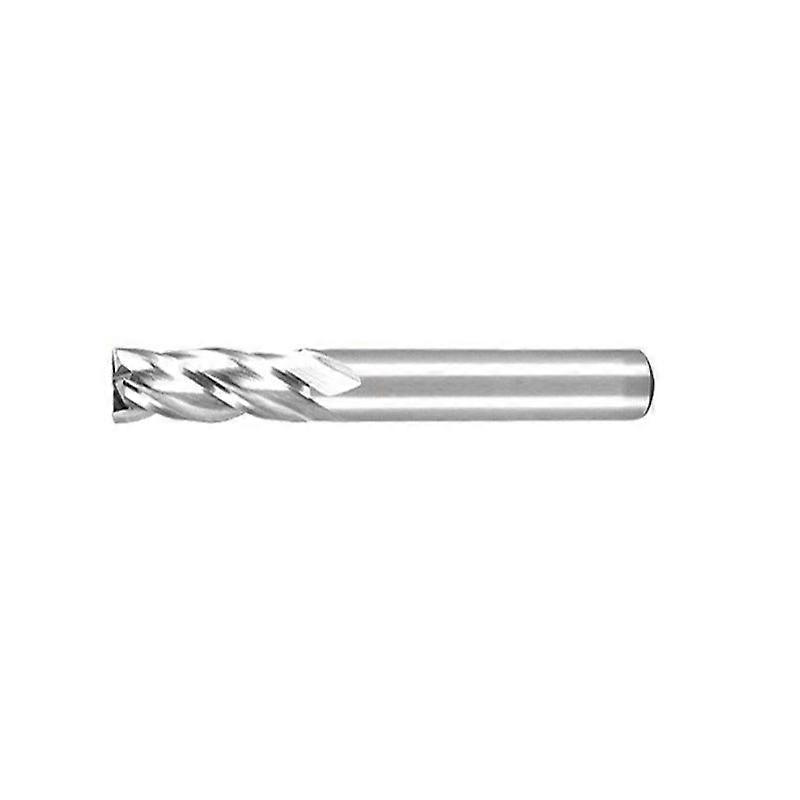 4-flute straight shank end mill with flat bottom and high speed