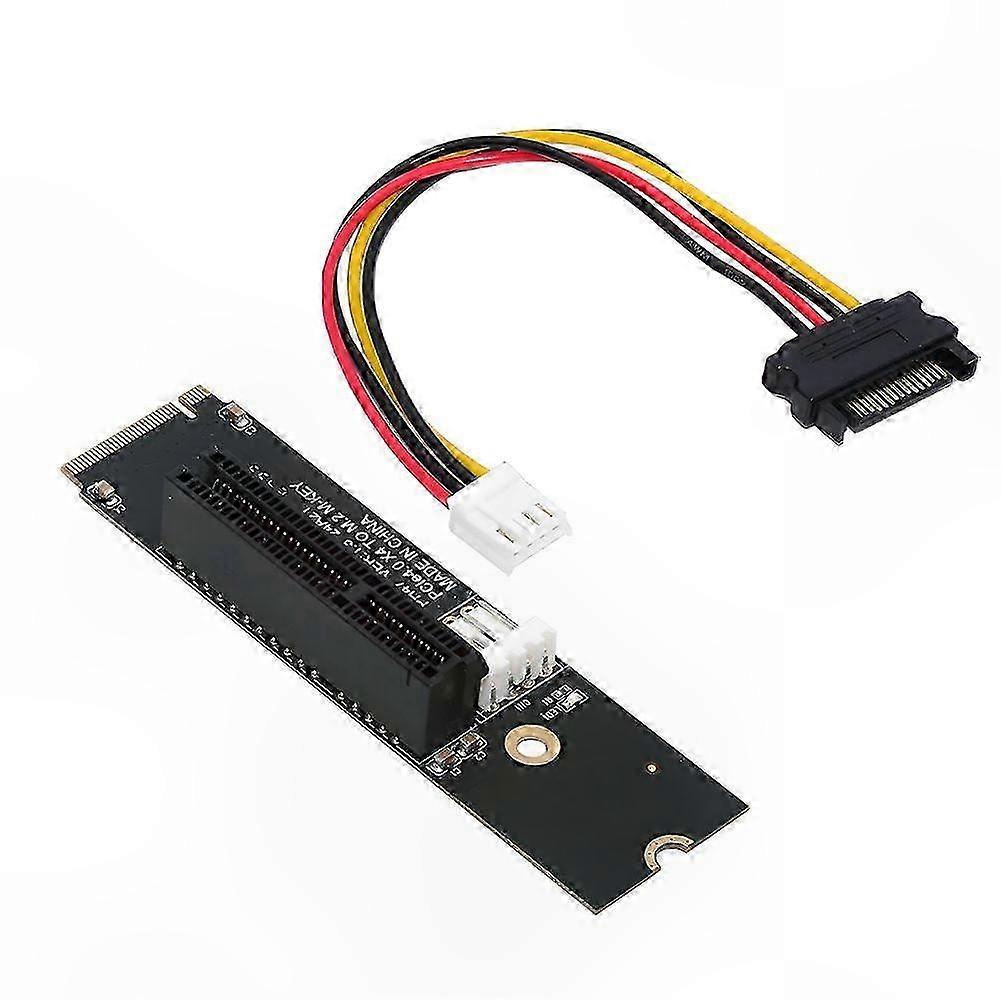 M.2 to PCI-E 4X Adapter Card with LED Indicator for Power Expansion and Mining Applications
