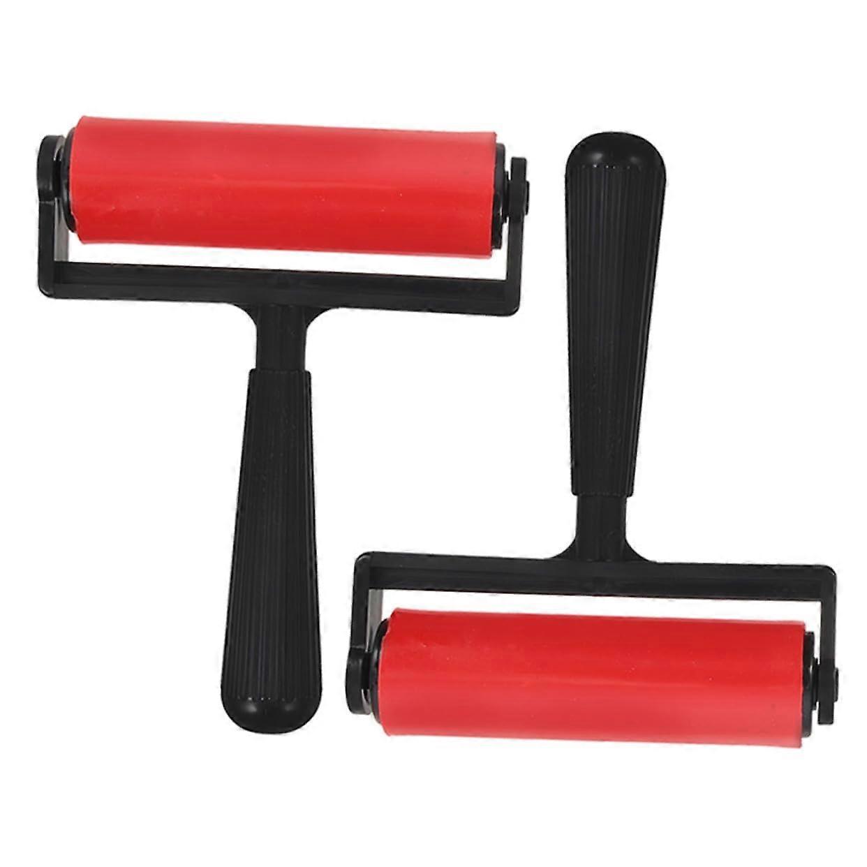 Diamond Art Painting Rollers 2Piece Manual Plastic Pressing Rollers With Ergonomic Handles For Canvas Craft And Ink