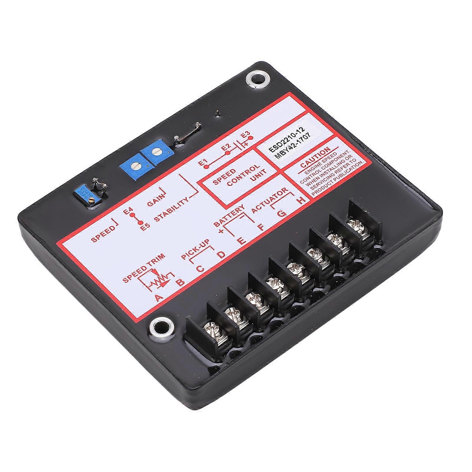 ESD2210 12 Generator Engine Governor Control Panel Electronic Genset Speed Controller DC12‑24V