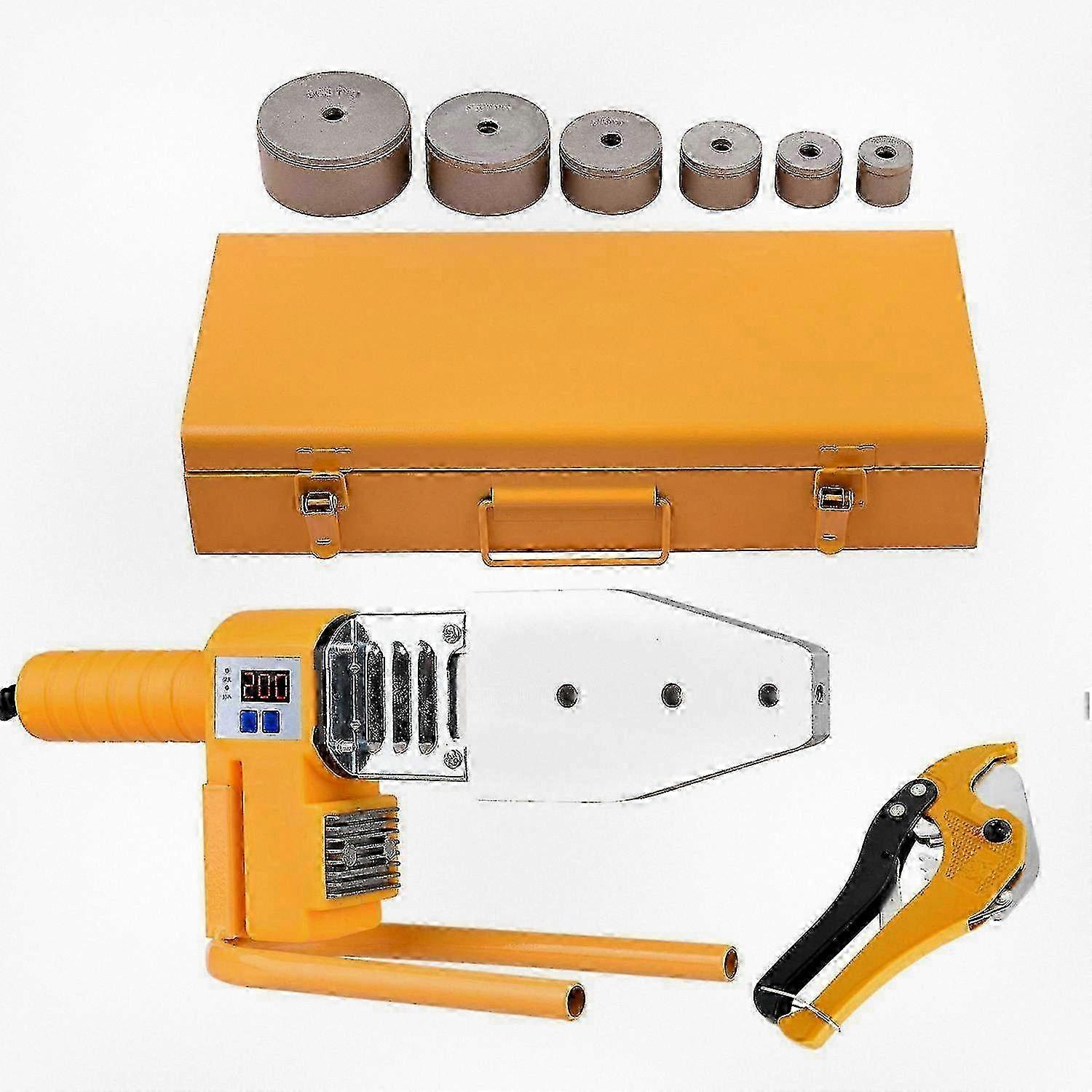 Plastic Pipe Socket Fusion Welder with Adjustable Digital Settings up to 320mm & Dual Heat Dissipation for PVC Pipes