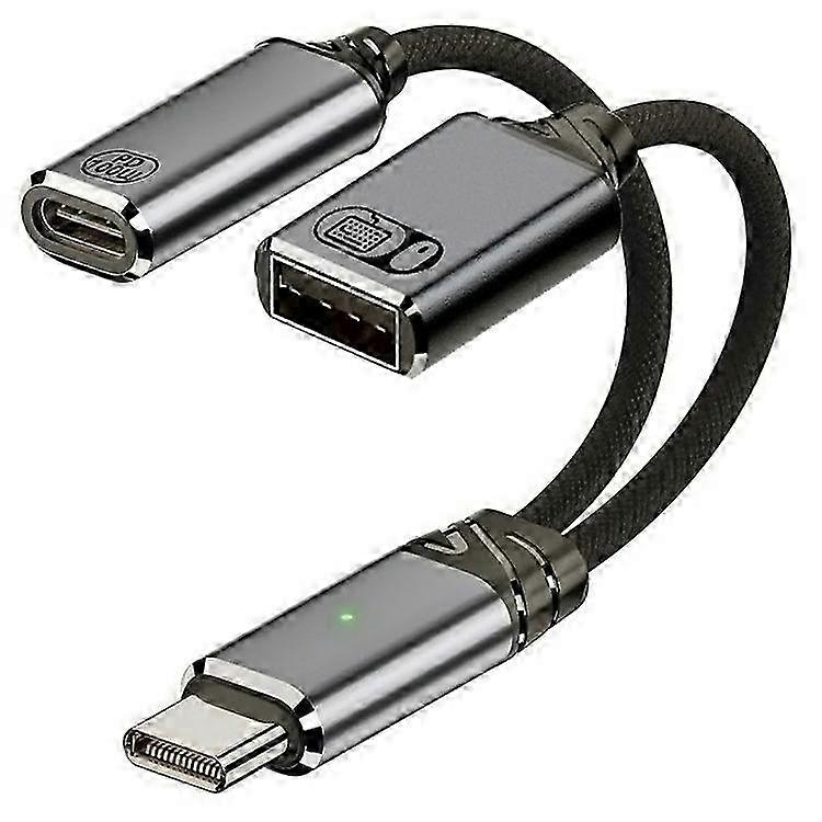 UC-030-TC003 USB-C to PD 100W + USB2.0 OTG Adapter Cable High Speed Data Transfer / Fast Charging