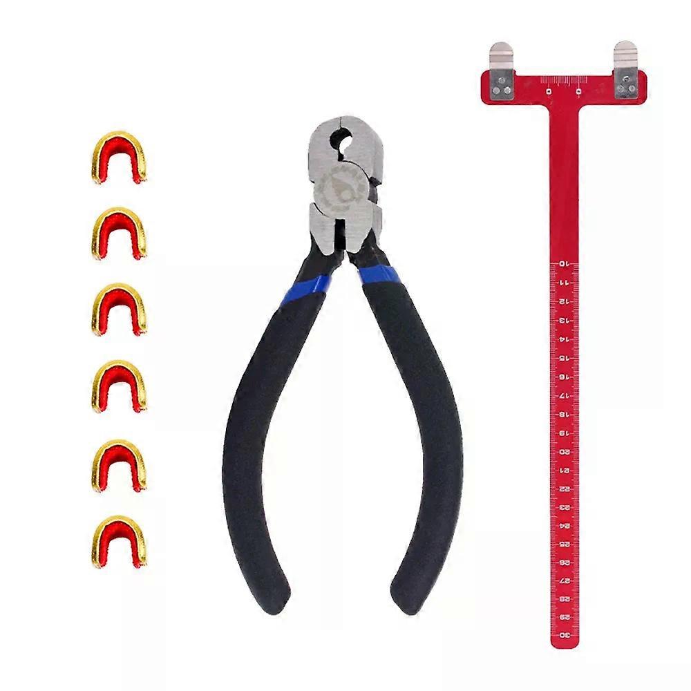 Archery Adjustment Tool Bow String Nocking Points Pliers T Squares Tuning Ruler for for Recurve Compound Bowstring Accessories