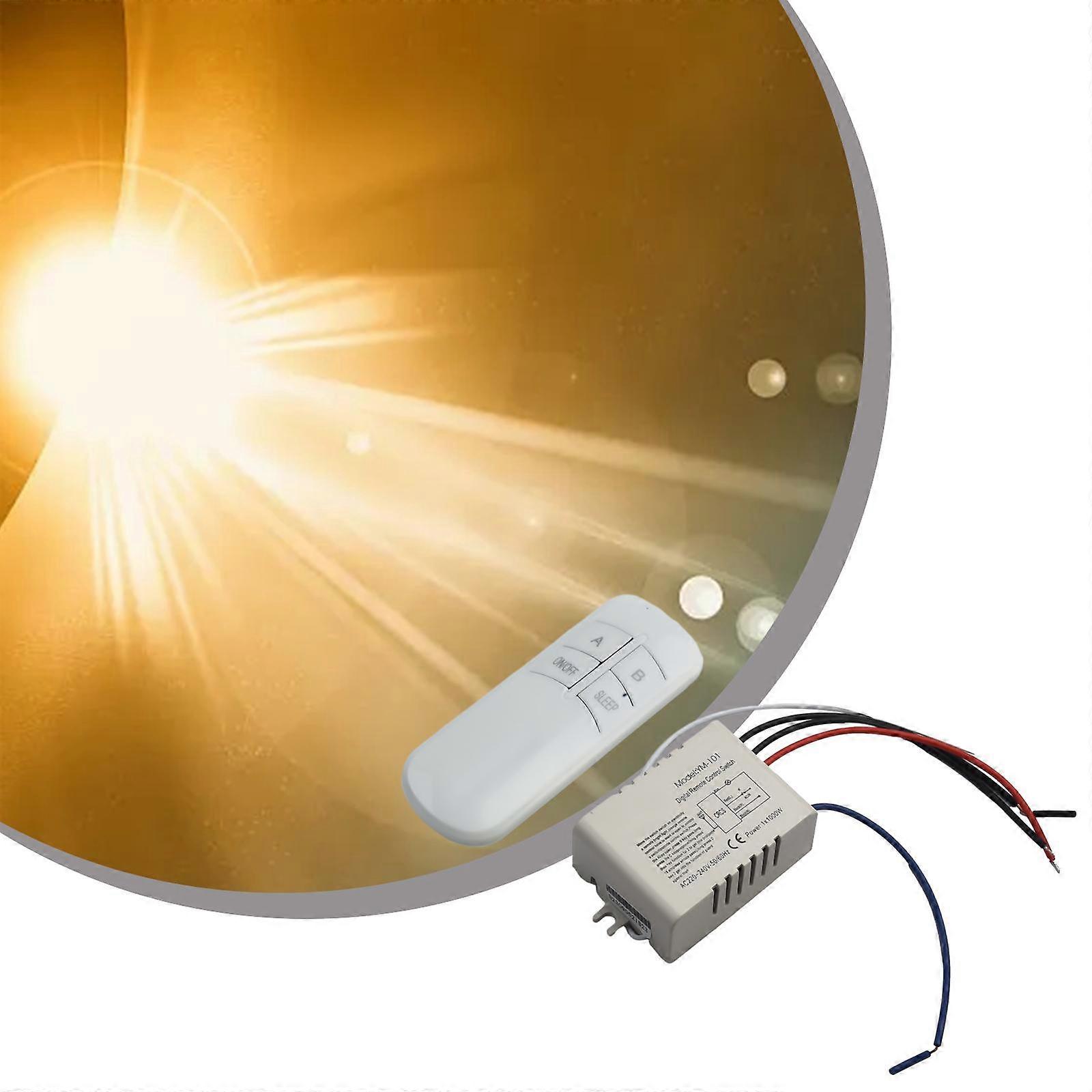 Wireless New Transmitter Remote Receiver On/off 1/2/3 Control Switch Light Lamp