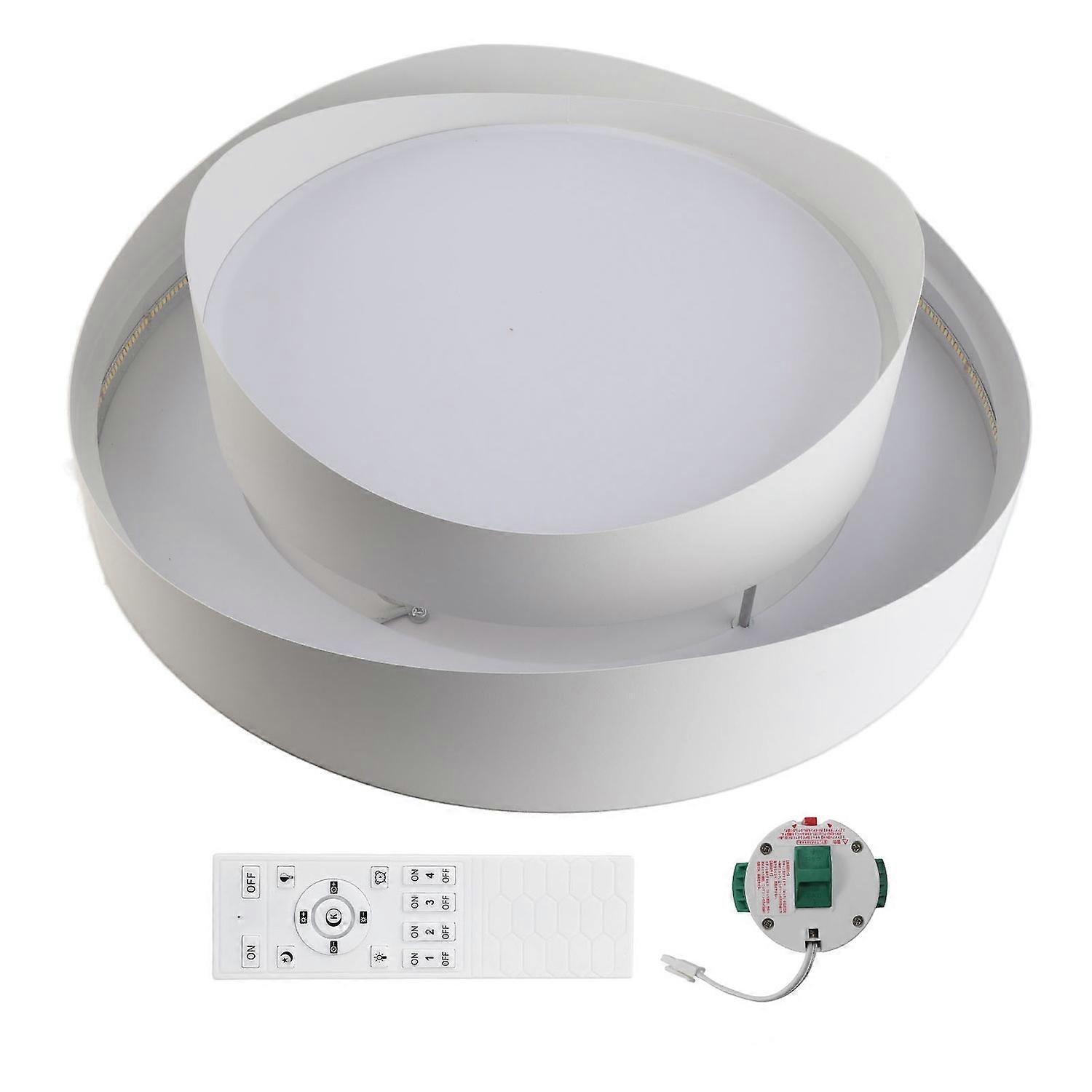 Modern LED Ceiling Light Dimmable Round Light Fixture 3 Color Temperature 3000K-6500K for Bedroom Ki