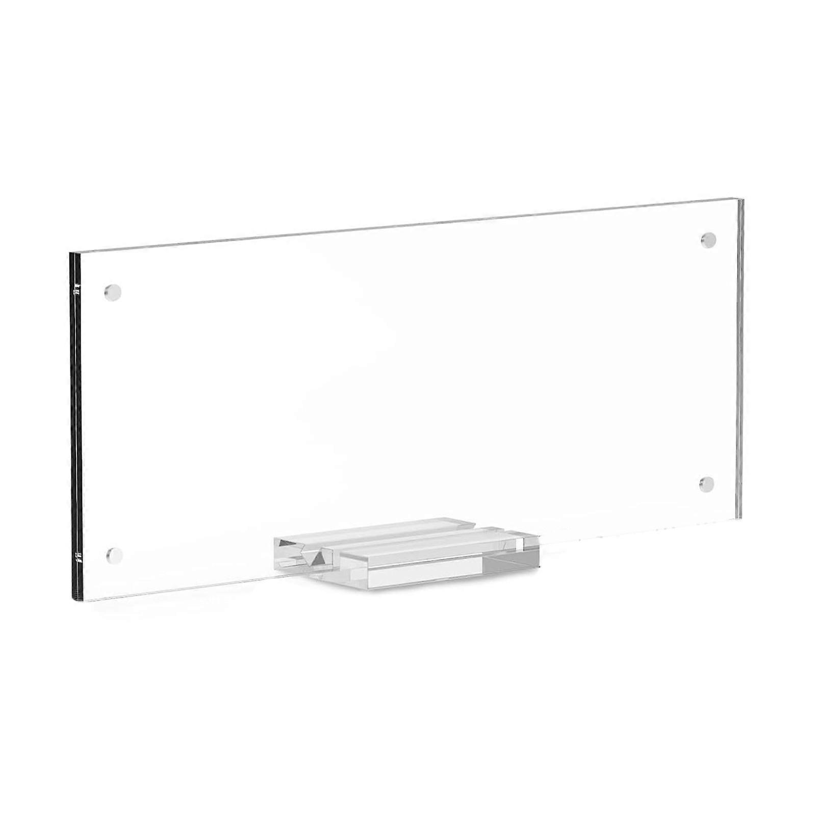 Versatile Acrylic Display Stand Secure Magnetic Locking System For Exhibiting Photos Awards Important Papers Multicolor